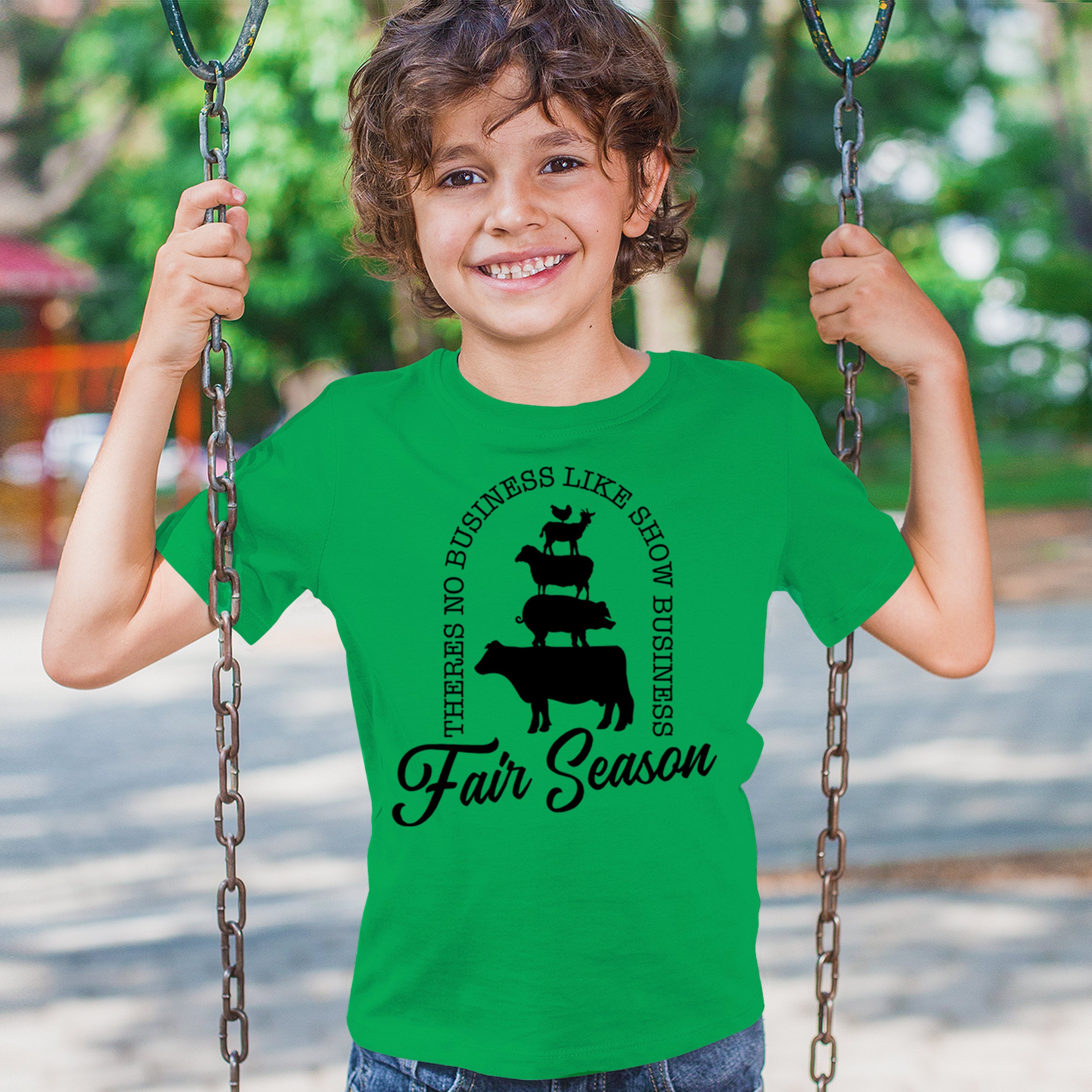 Fair Season Youth T-shirt Country Farm Life Farmer Pride Agricultural 4-H Kids - Picture 26 of 43