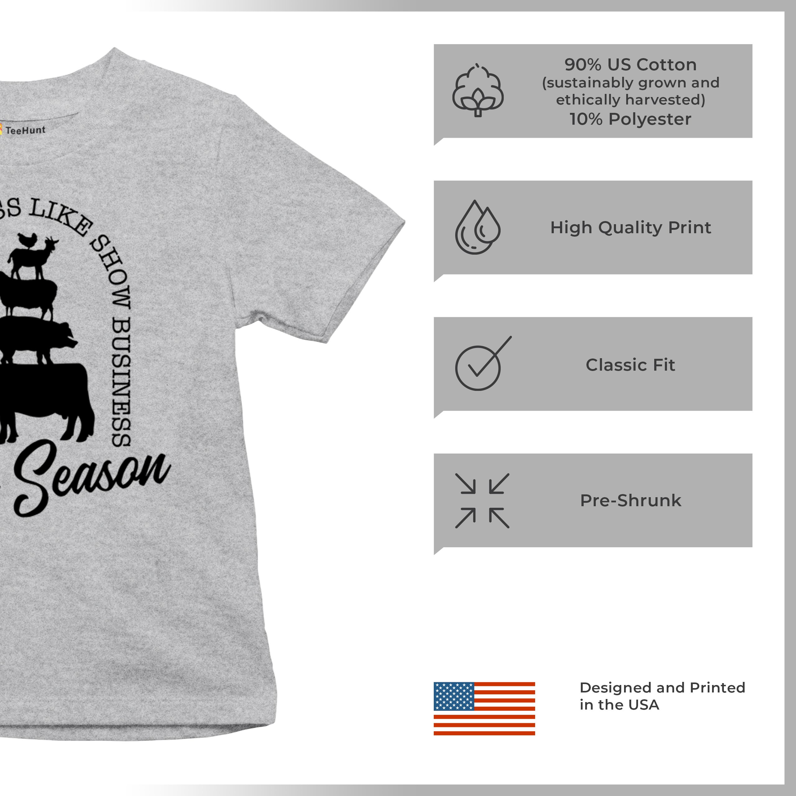 Fair Season Youth T-shirt Country Farm Life Farmer Pride Agricultural 4-H Kids - Picture 14 of 43