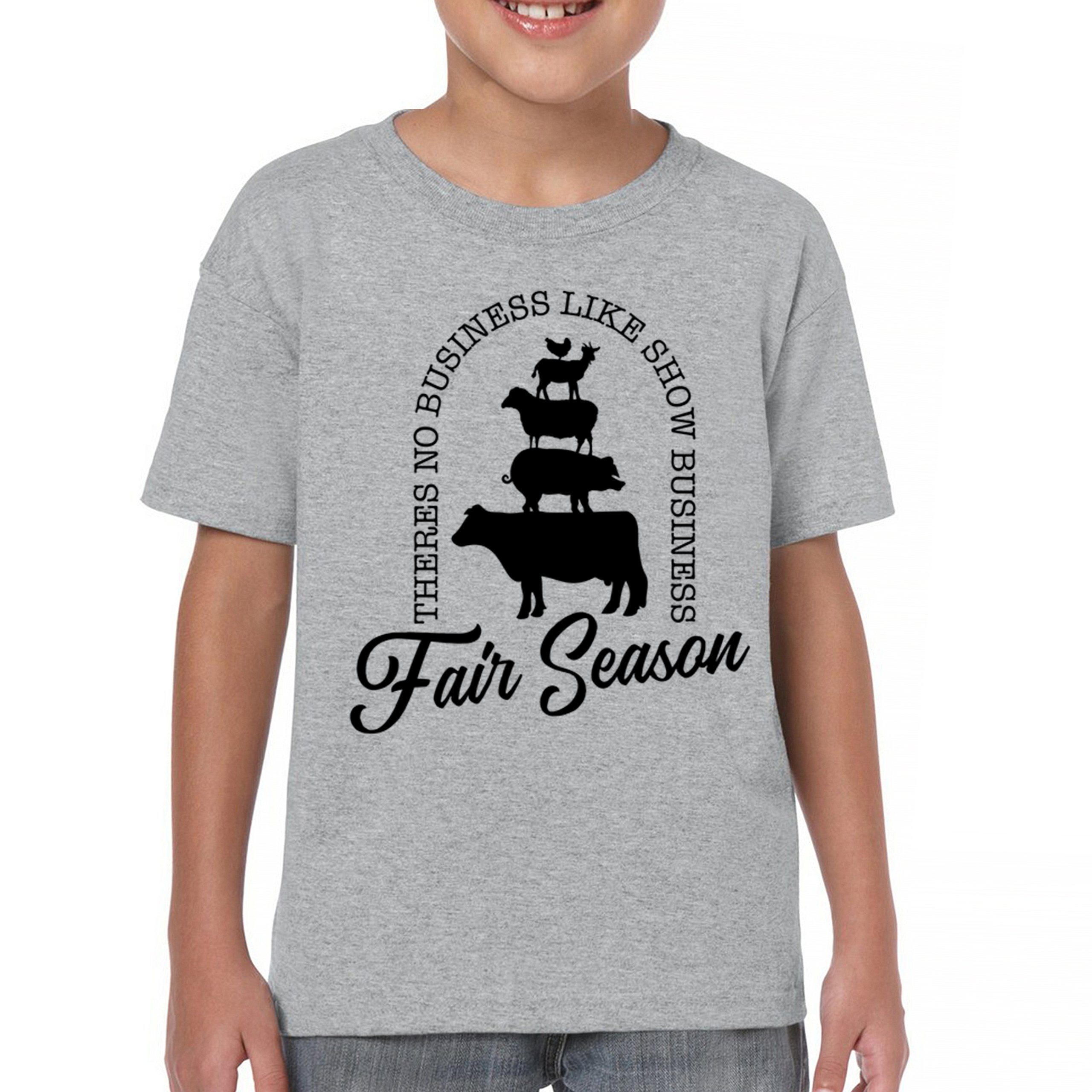 Fair Season Youth T-shirt Country Farm Life Farmer Pride Agricultural 4-H Kids - Picture 9 of 43