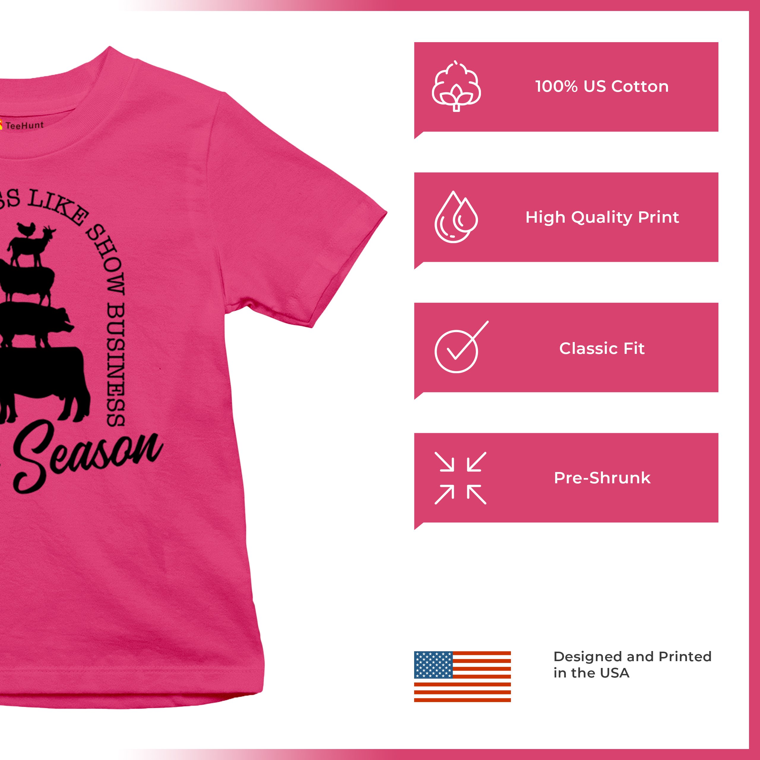 Fair Season Youth T-shirt Country Farm Life Farmer Pride Agricultural 4-H Kids - Picture 42 of 43