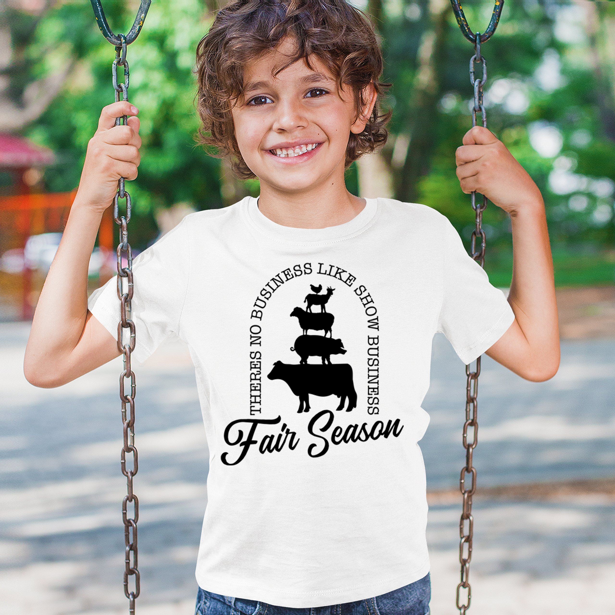 Fair Season Youth T-shirt Country Farm Life Farmer Pride Agricultural 4-H Kids - Picture 5 of 43