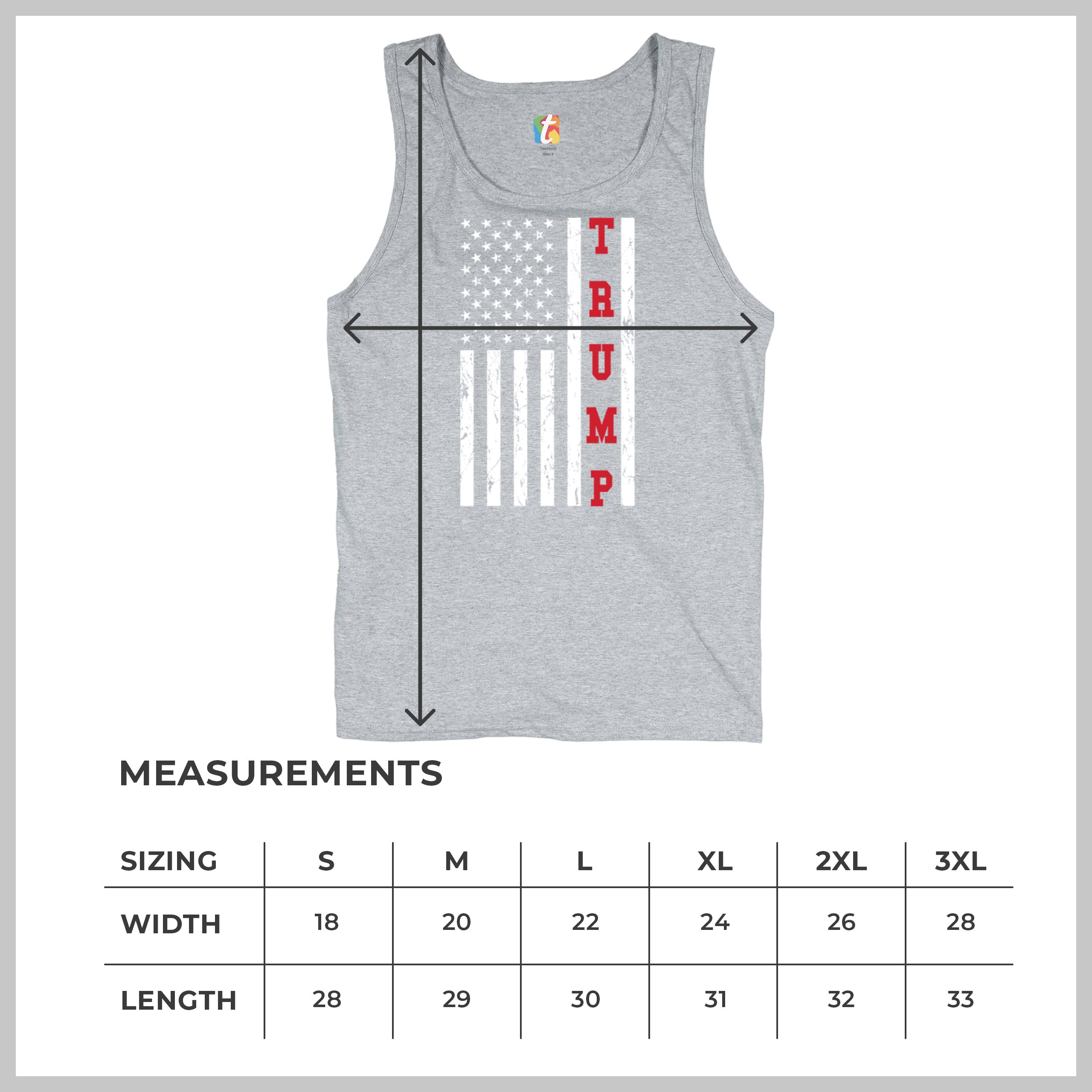 Trump American Flag 2024 Tank Top MAGA America First Republican FJB Men's Top - Picture 15 of 29