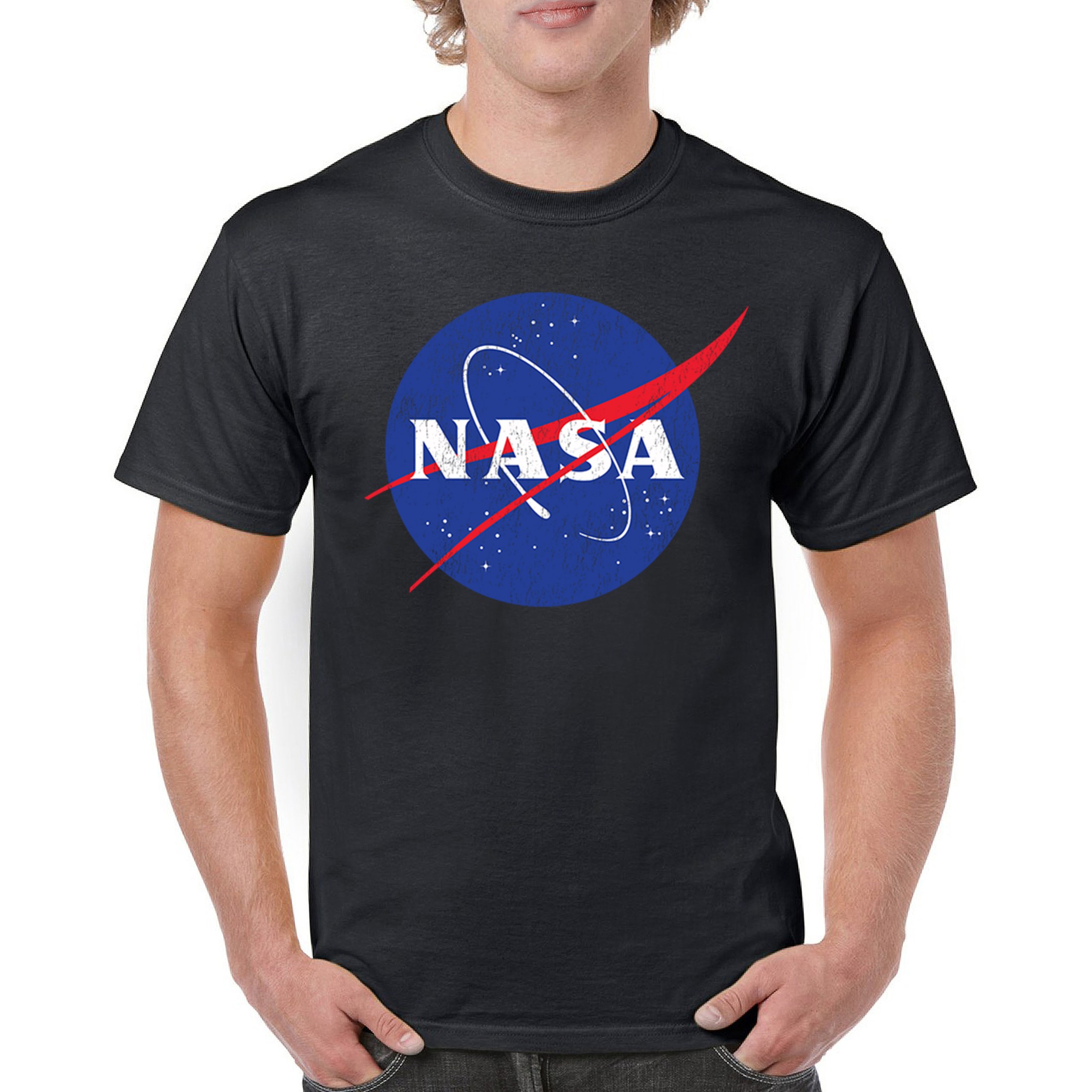 NASA Meatball Logo T-shirt American Astronaut Space UFO Souvenir Men’s Tee