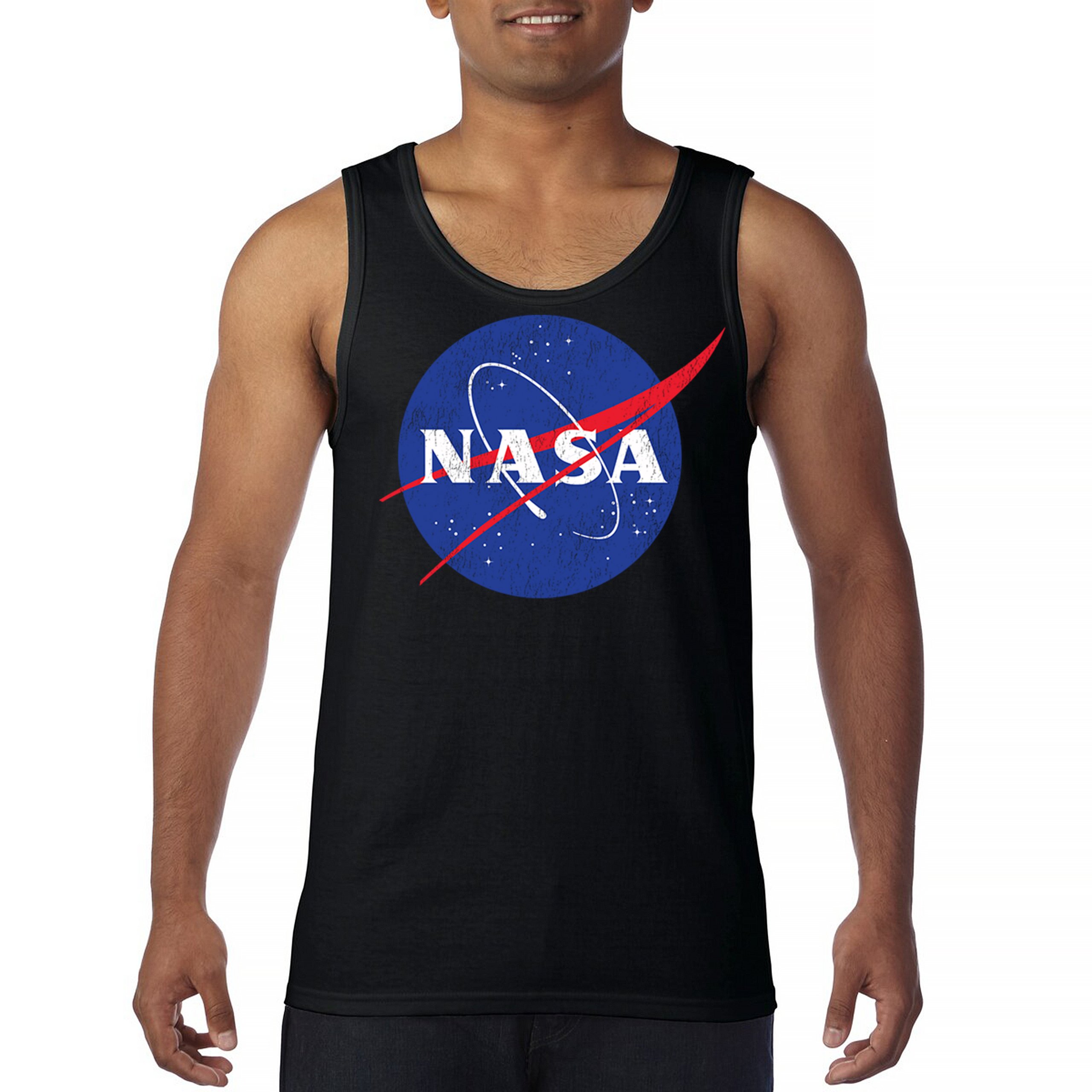 NASA Meatball Logo Men’s Tank Top American Astronaut Space UFO Souvenir