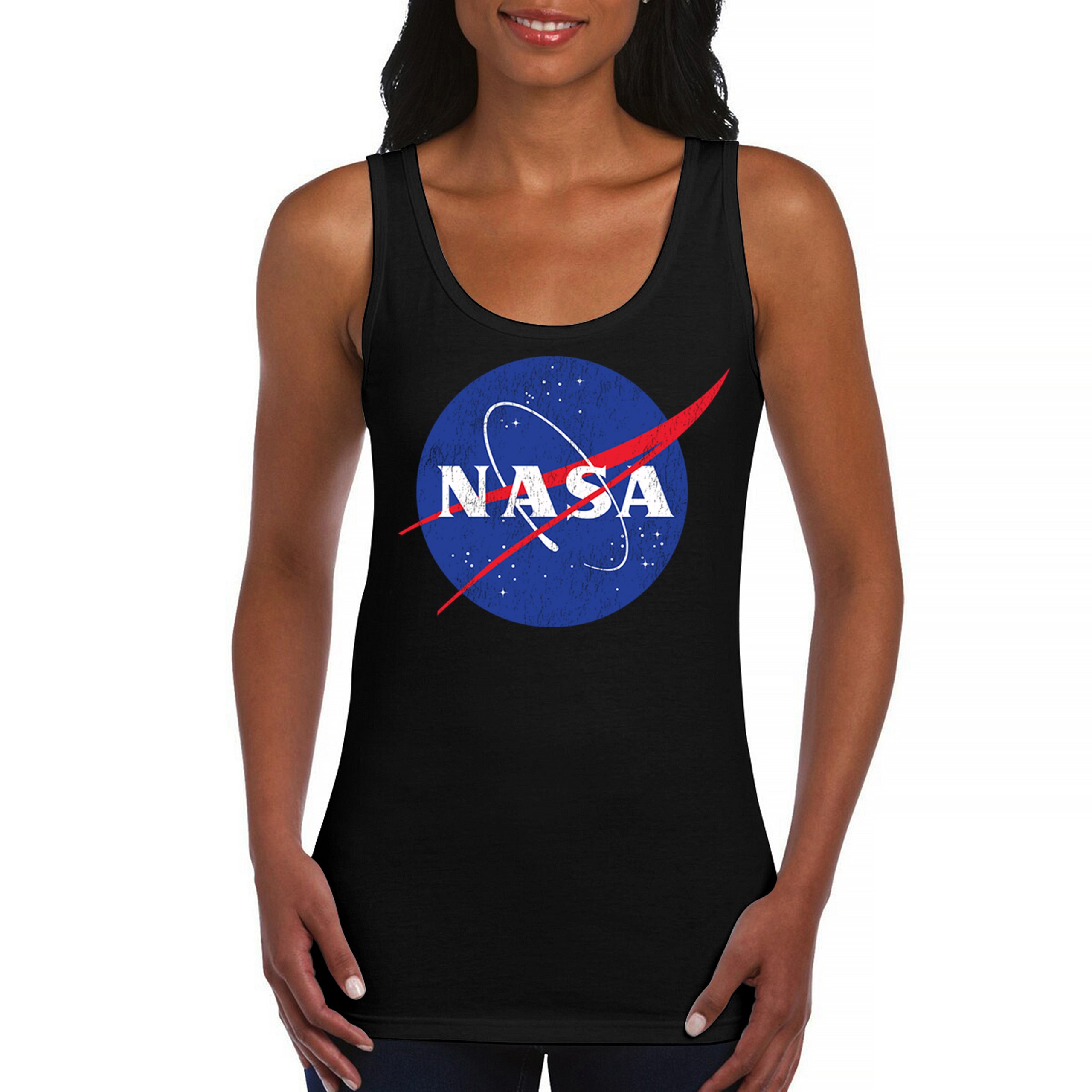 NASA Meatball Logo Women’s Tank Top American Astronaut Space UFO Souvenir
