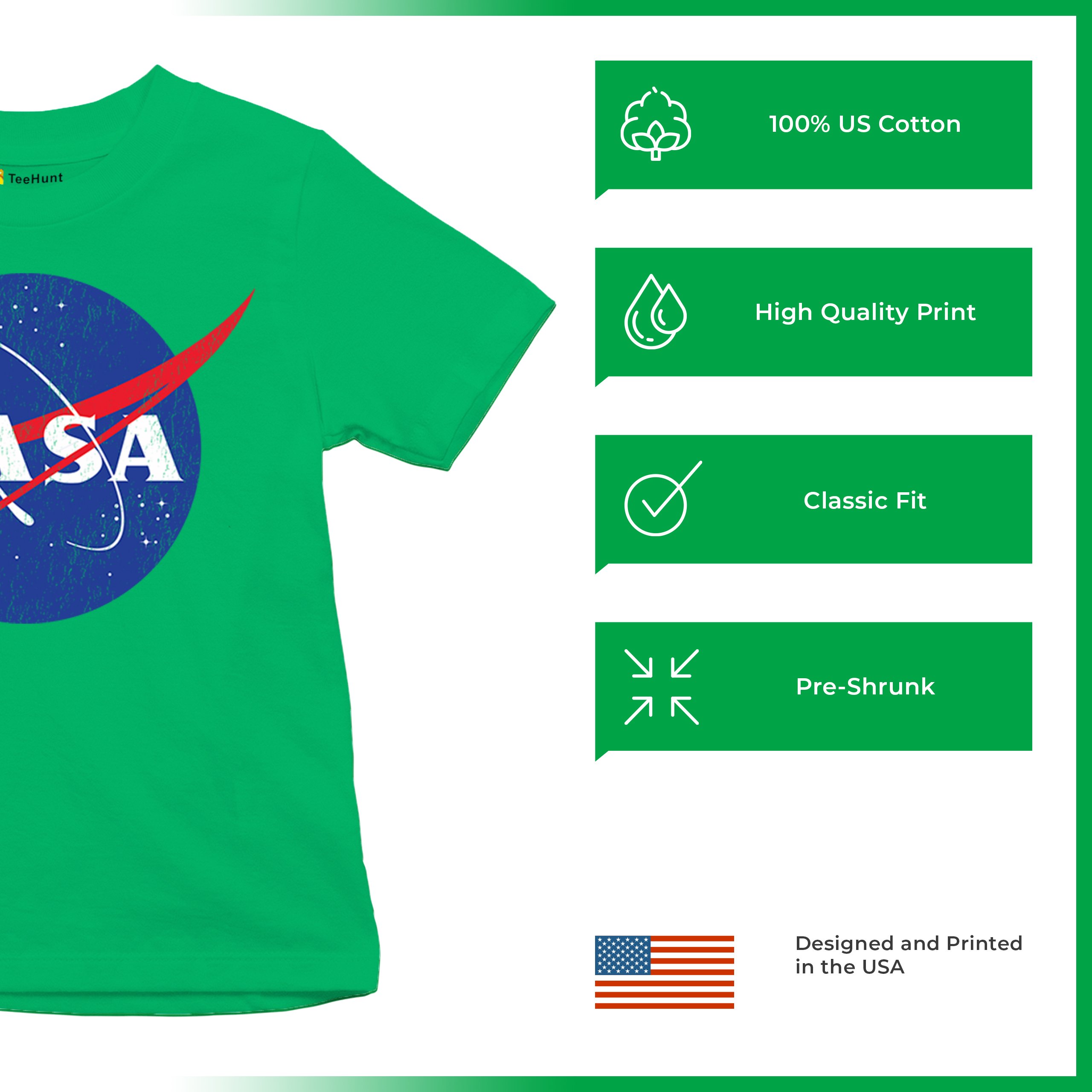 NASA Meatball Logo Youth T-shirt American Astronaut Space UFO Souvenir Kids - Picture 28 of 36