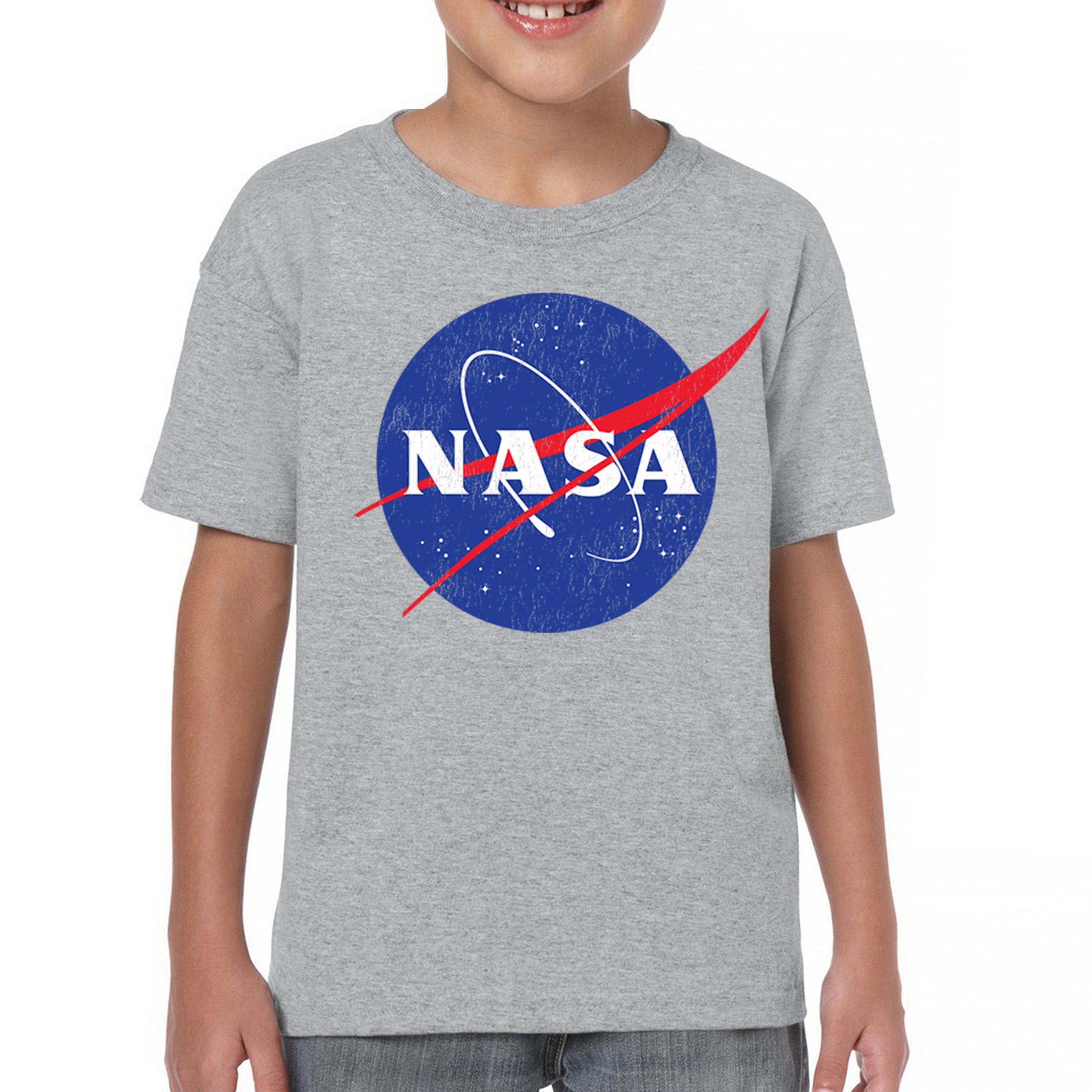 NASA Meatball Logo Youth T-shirt American Astronaut Space UFO Souvenir Kids - Picture 9 of 36