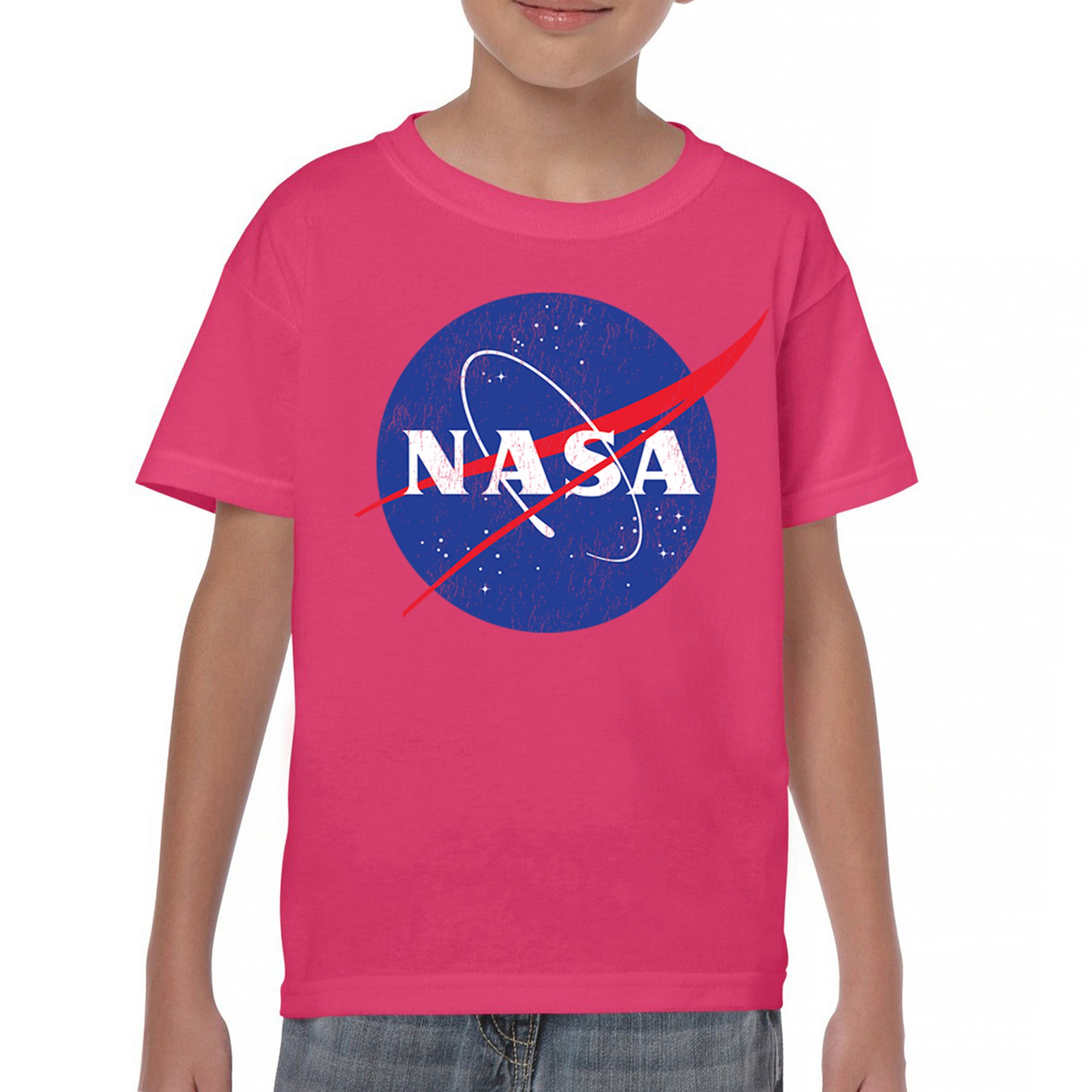 NASA Meatball Logo Youth T-shirt American Astronaut Space UFO Souvenir Kids - Picture 30 of 36