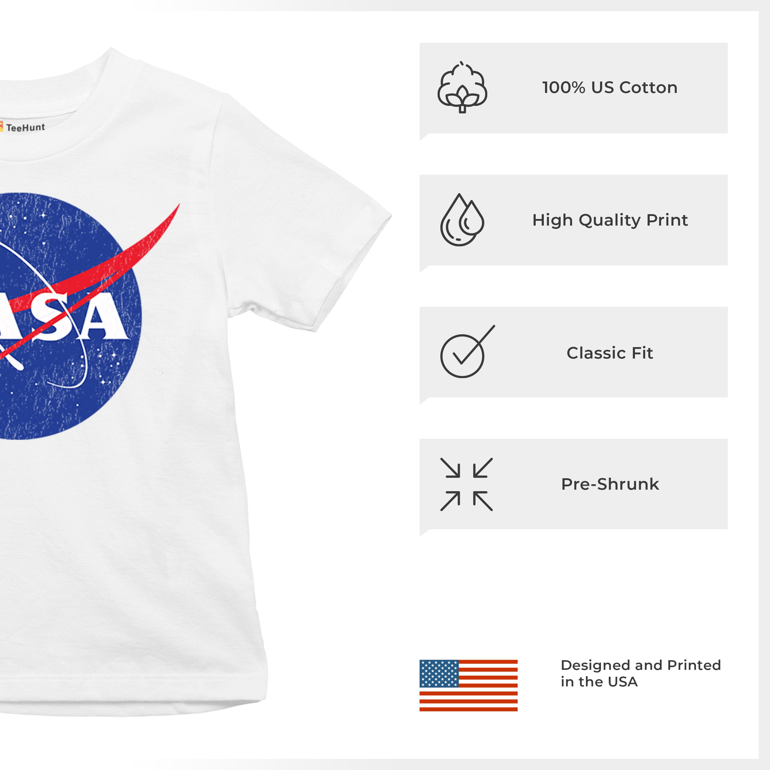 NASA Meatball Logo Youth T-shirt American Astronaut Space UFO Souvenir Kids - Picture 21 of 36