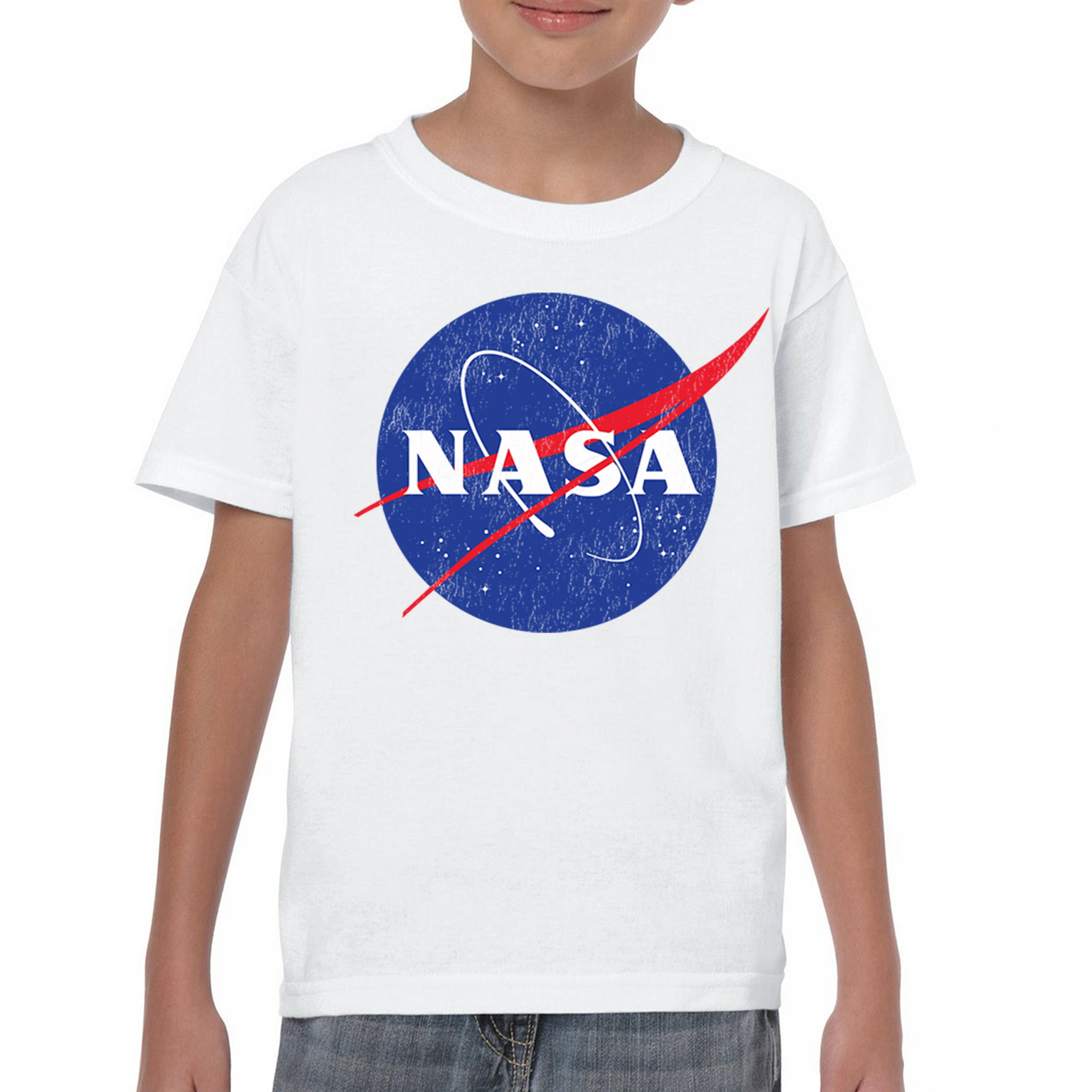 NASA Meatball Logo Youth T-shirt American Astronaut Space UFO Souvenir Kids - Picture 16 of 36