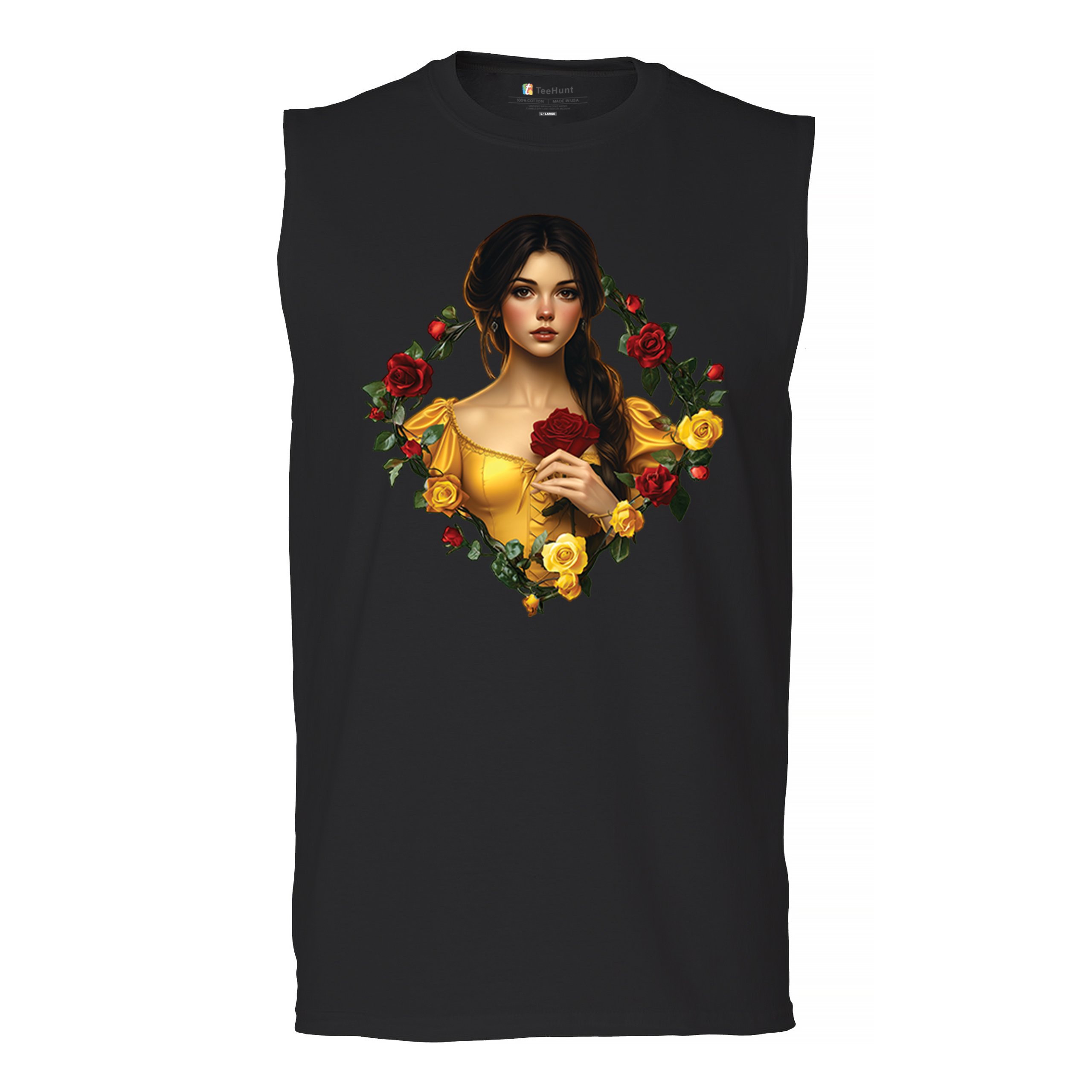 Storybook Beauty Princess Muscle Shirt Fantasy Romantic Fairytale Men’s