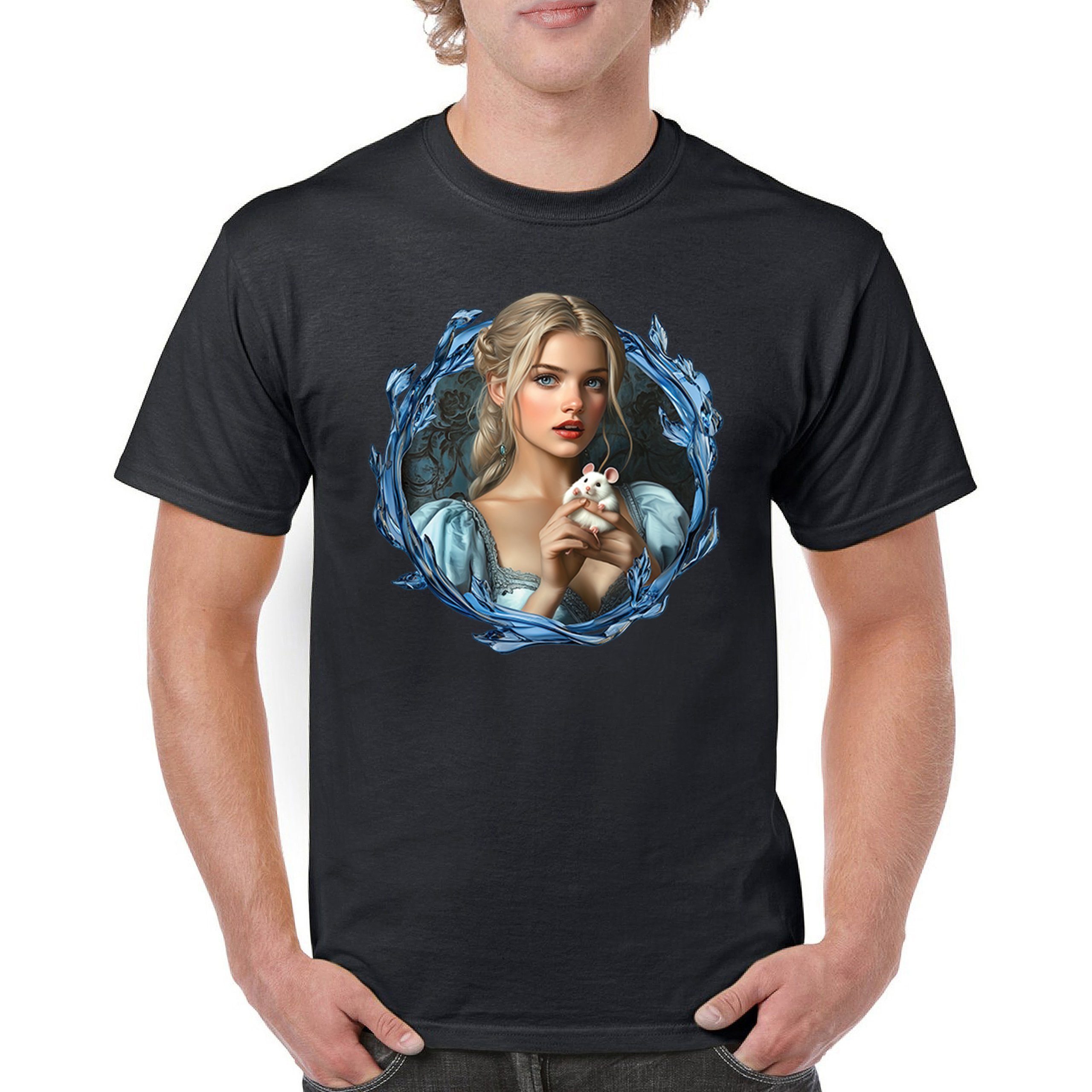 Storybook Cinderella T-shirt Fairytale Romantic Elegant Princess Men’s Tee