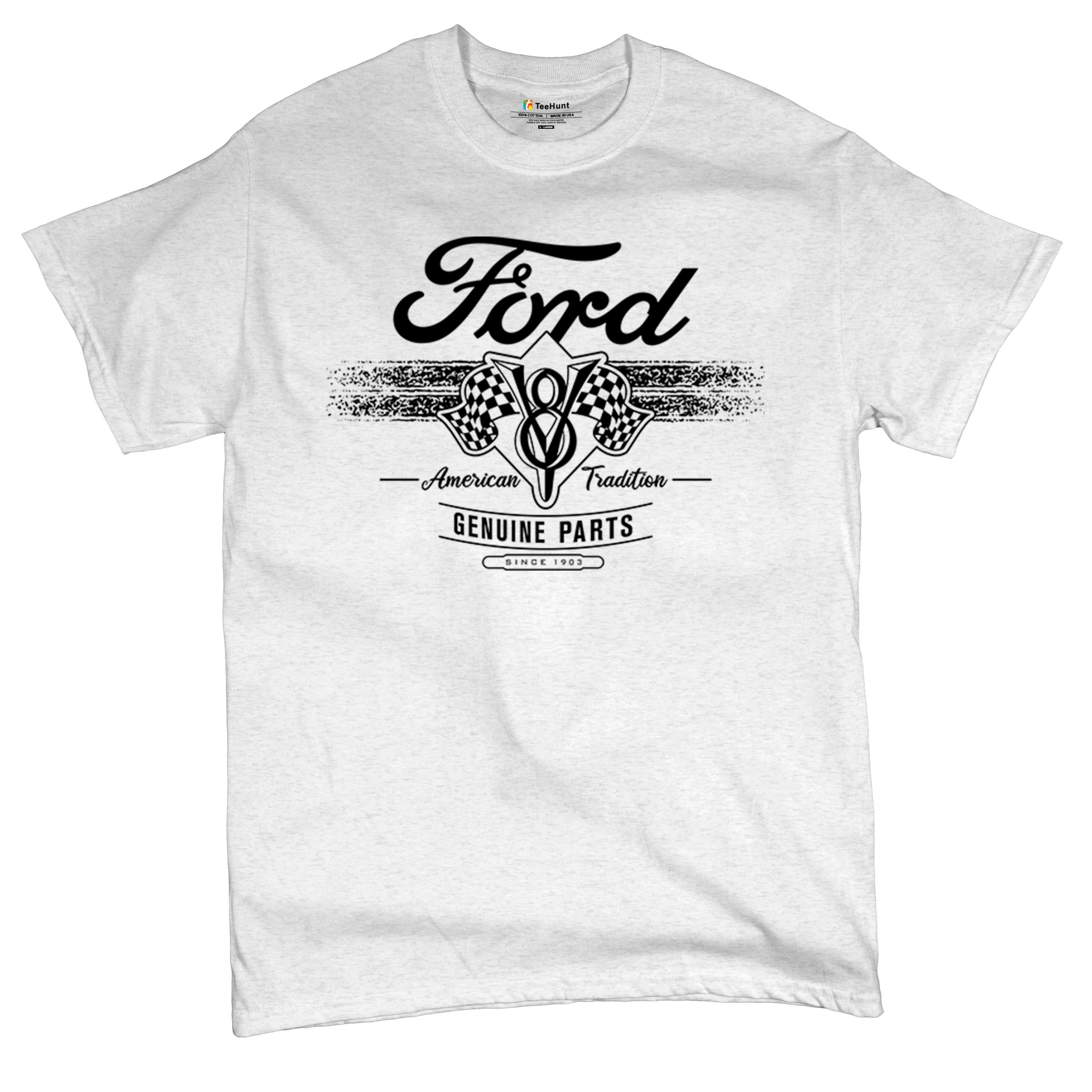 Ford V8 Originalteile T-Shirt American Racing Mustang Performance Herren Tee - Bild 48 von 78