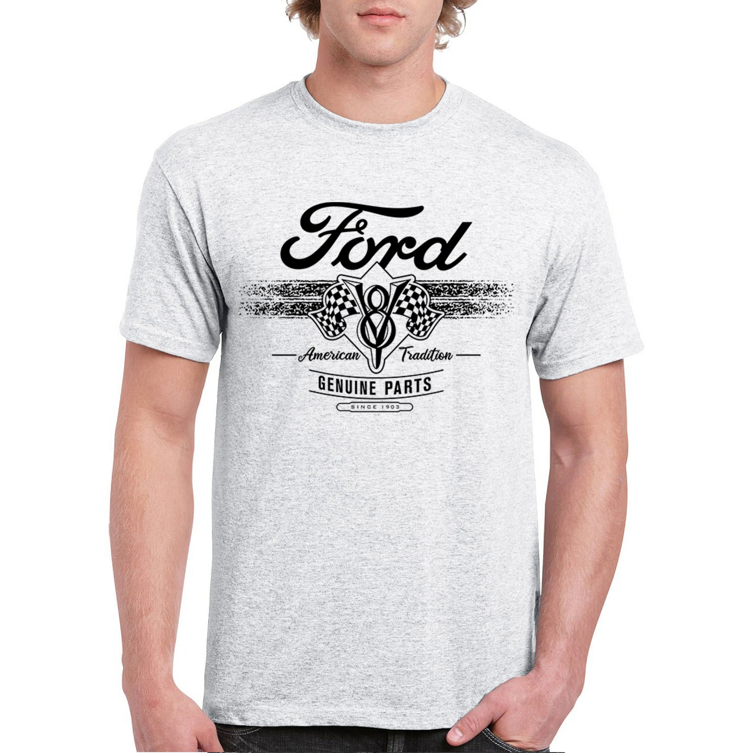 Ford V8 Originalteile T-Shirt American Racing Mustang Performance Herren Tee - Bild 44 von 78