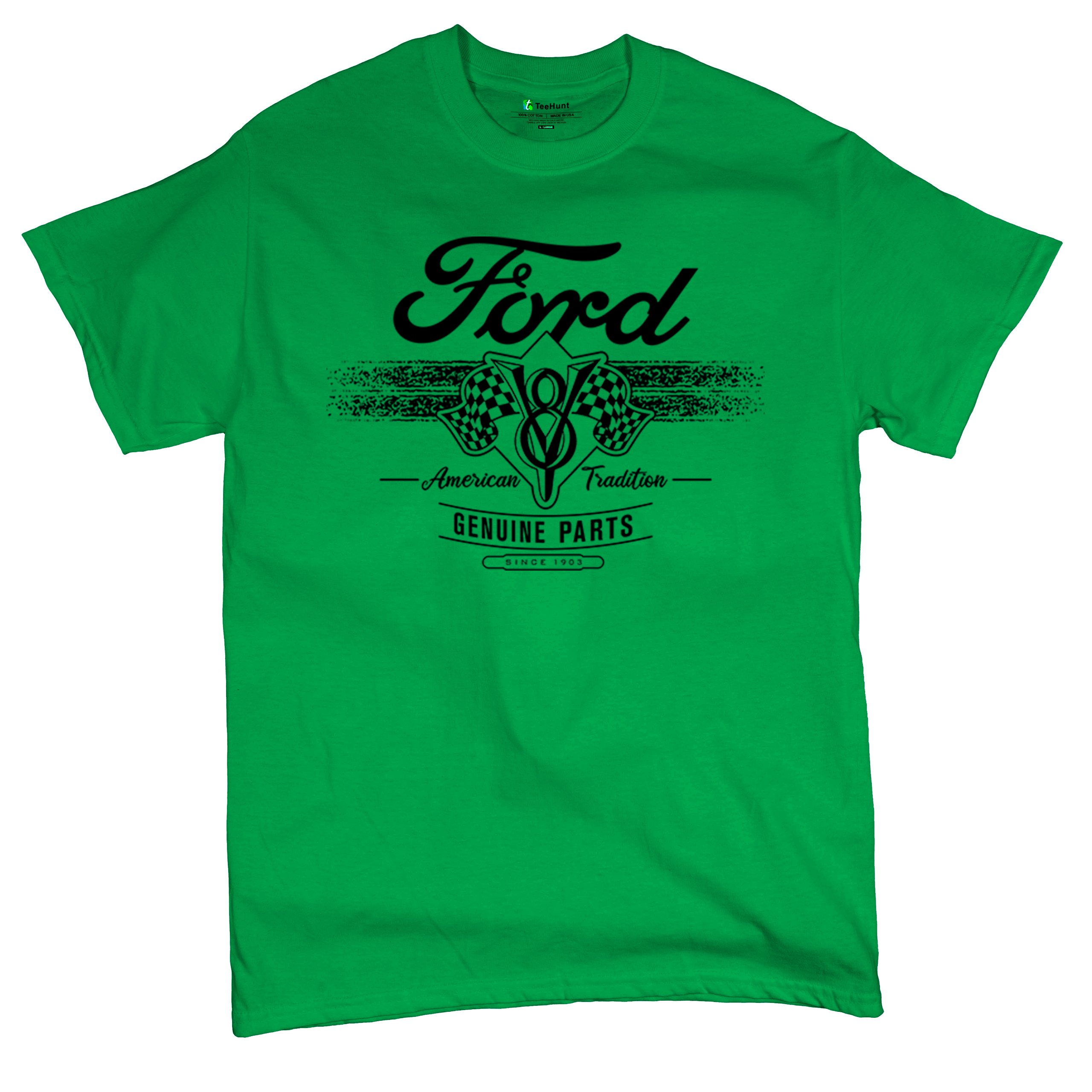 Ford V8 Originalteile T-Shirt American Racing Mustang Performance Herren Tee - Bild 41 von 78