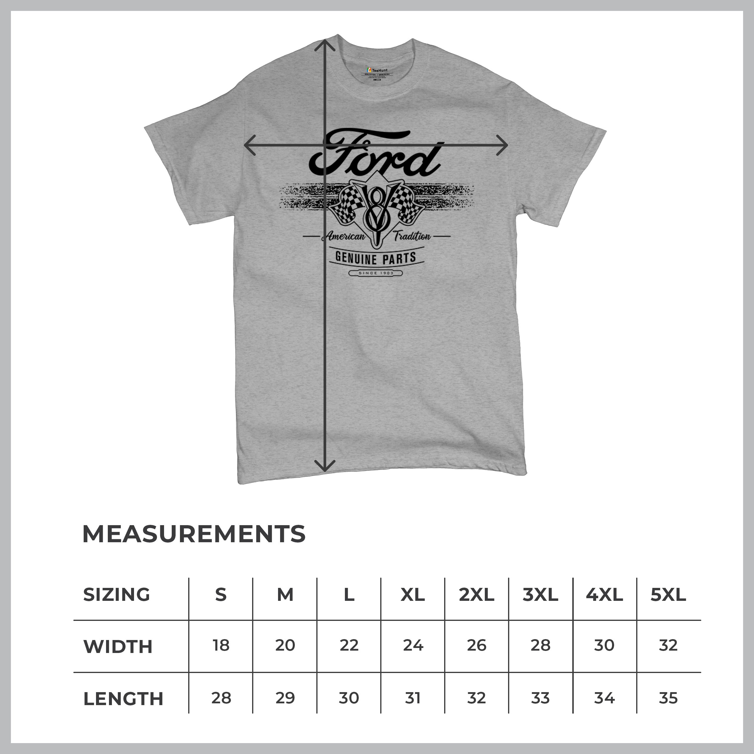 Ford V8 Originalteile T-Shirt American Racing Mustang Performance Herren Tee - Bild 8 von 78