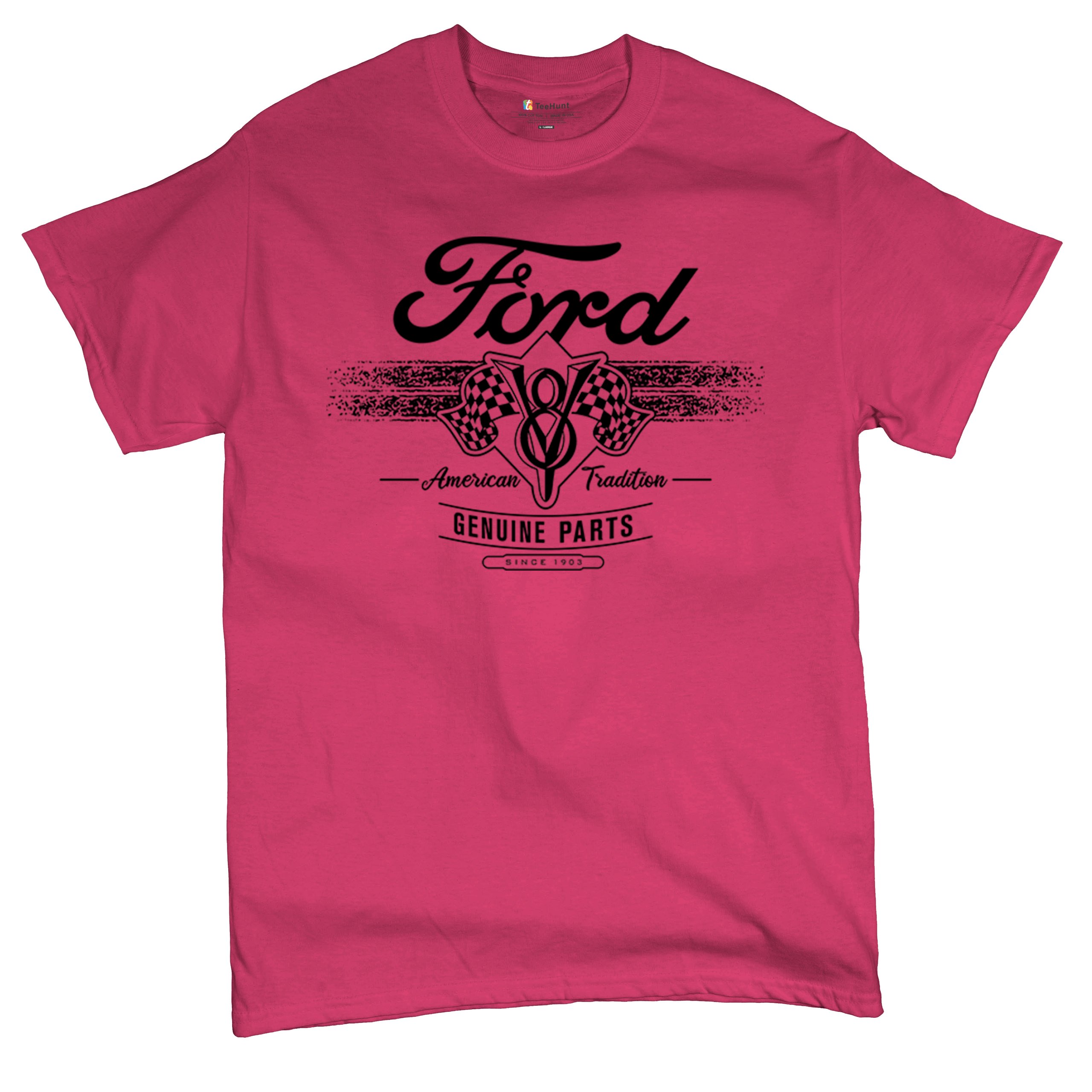 Ford V8 Originalteile T-Shirt American Racing Mustang Performance Herren Tee - Bild 20 von 78