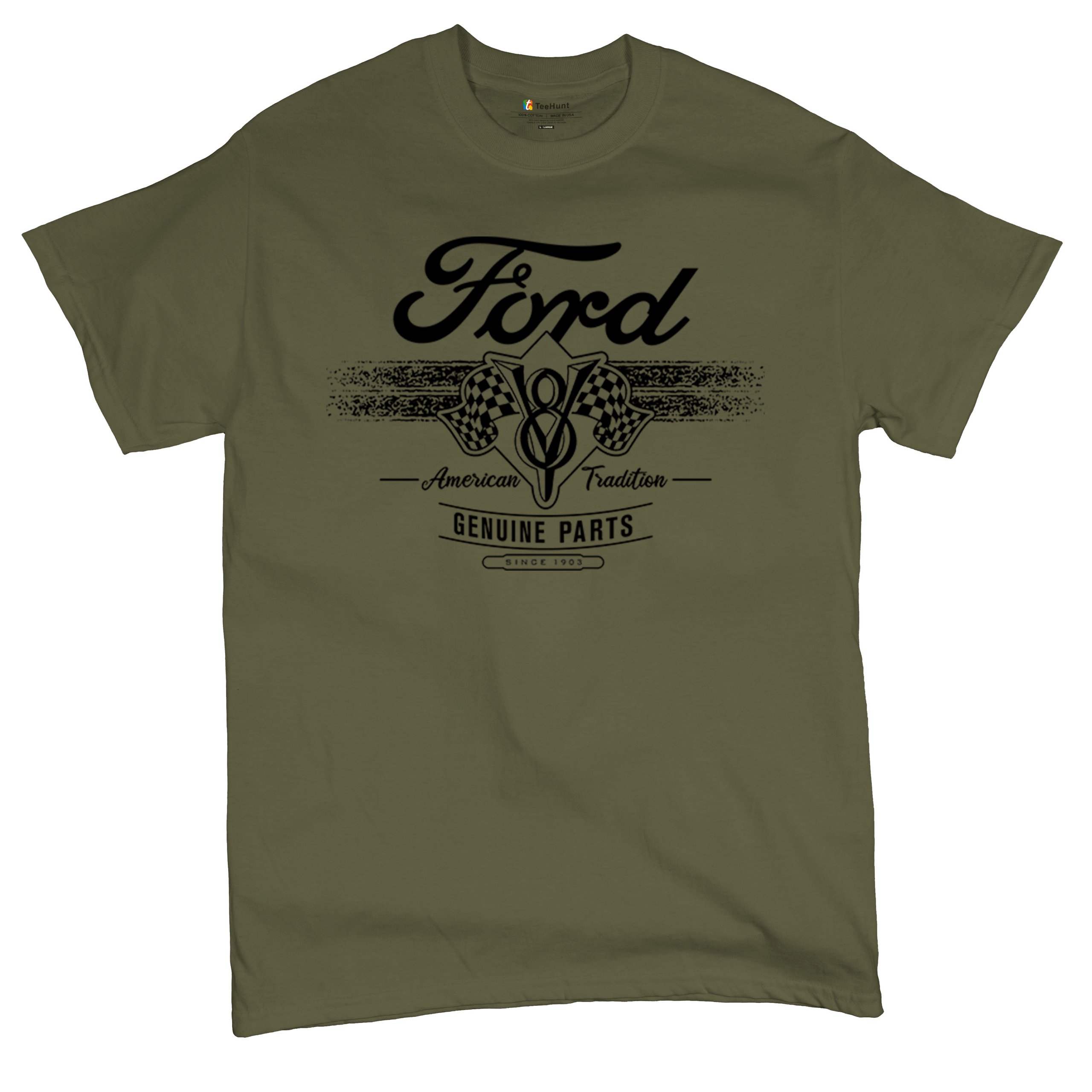 Ford V8 Originalteile T-Shirt American Racing Mustang Performance Herren Tee - Bild 62 von 78