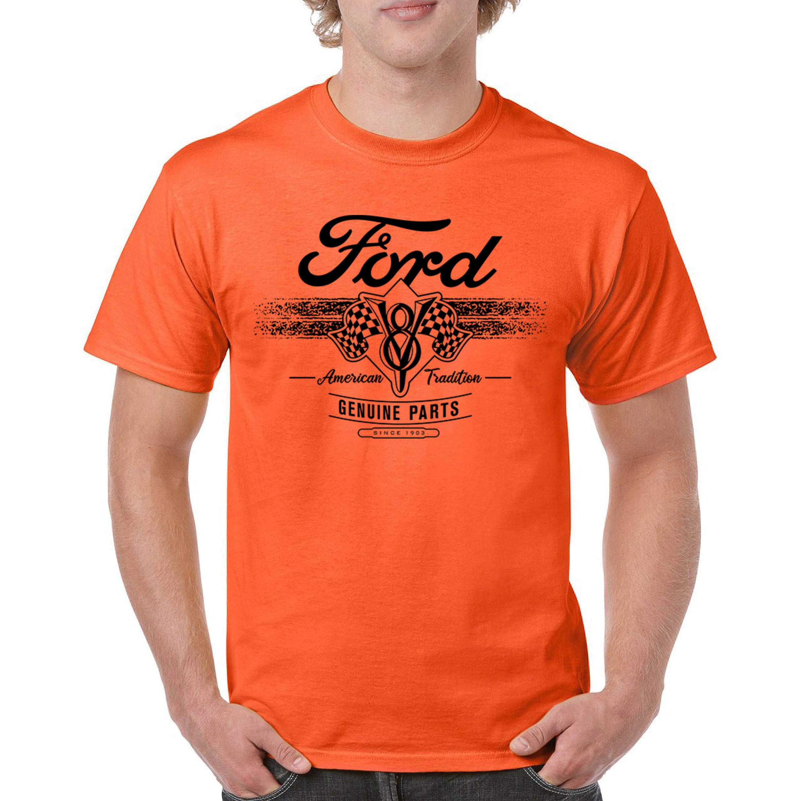 Ford V8 Originalteile T-Shirt American Racing Mustang Performance Herren Tee - Bild 9 von 78