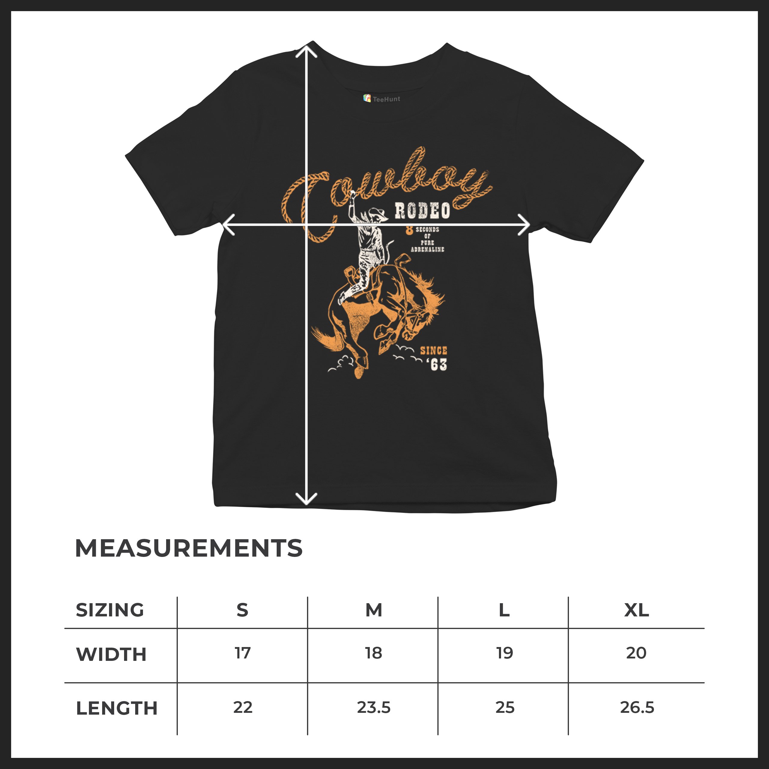 Vintage Cowboy Rodeo Youth T-shirt Bucking Bronco Rider Country Life Kids - Picture 8 of 36