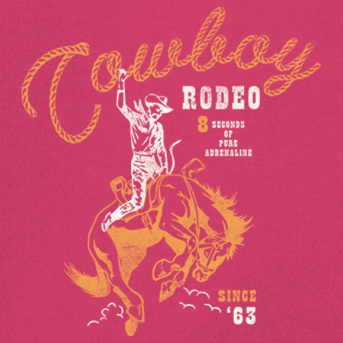 Vintage Cowboy Rodeo Youth T-shirt Bucking Bronco Rider Country Life Kids - Picture 32 of 36