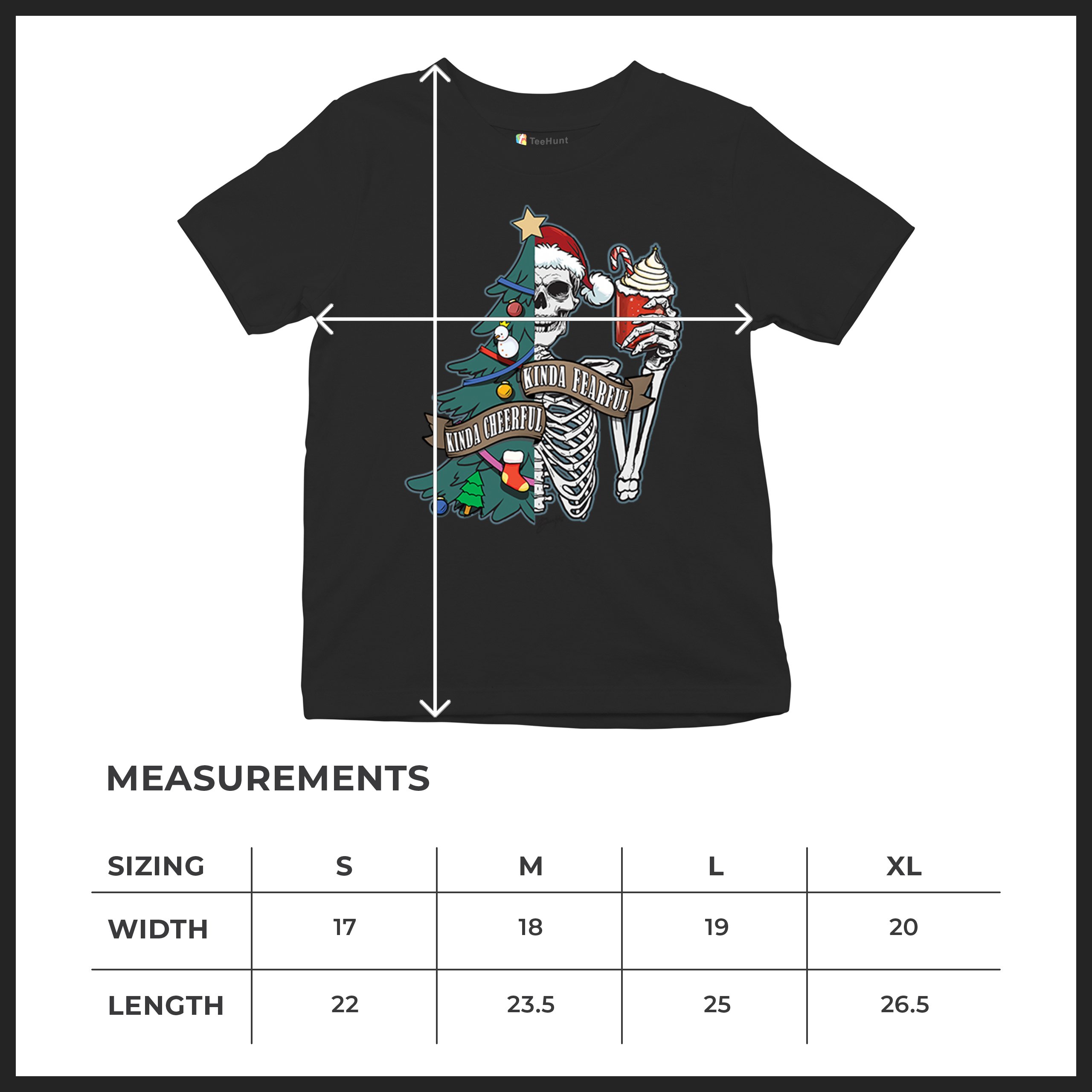 Kinda Cheerful Kind of Fearful Youth T-shirt Christmas Santa Dead Inside Kids - Picture 8 of 50