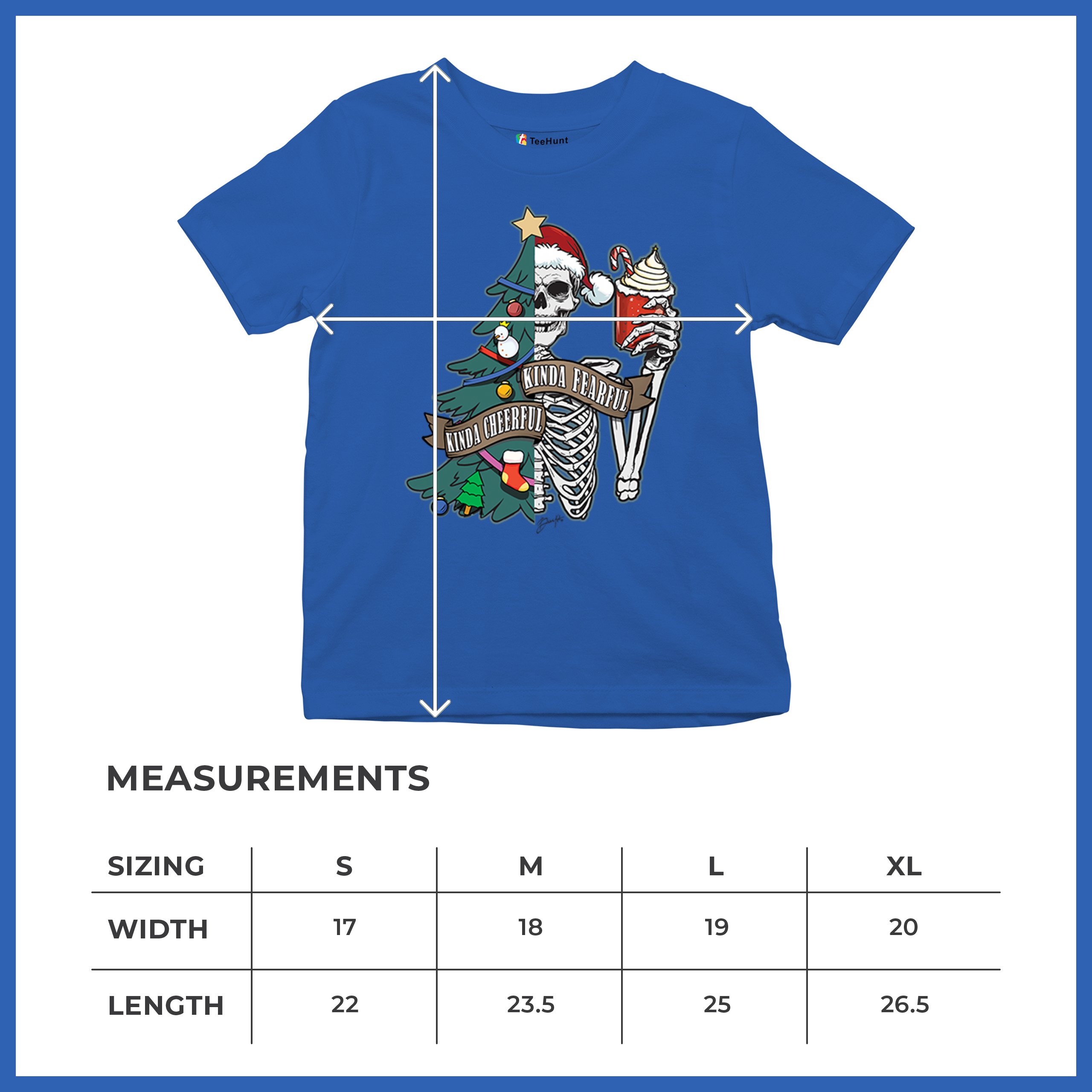 Kinda Cheerful Kind of Fearful Youth T-shirt Christmas Santa Dead Inside Kids - Picture 43 of 50