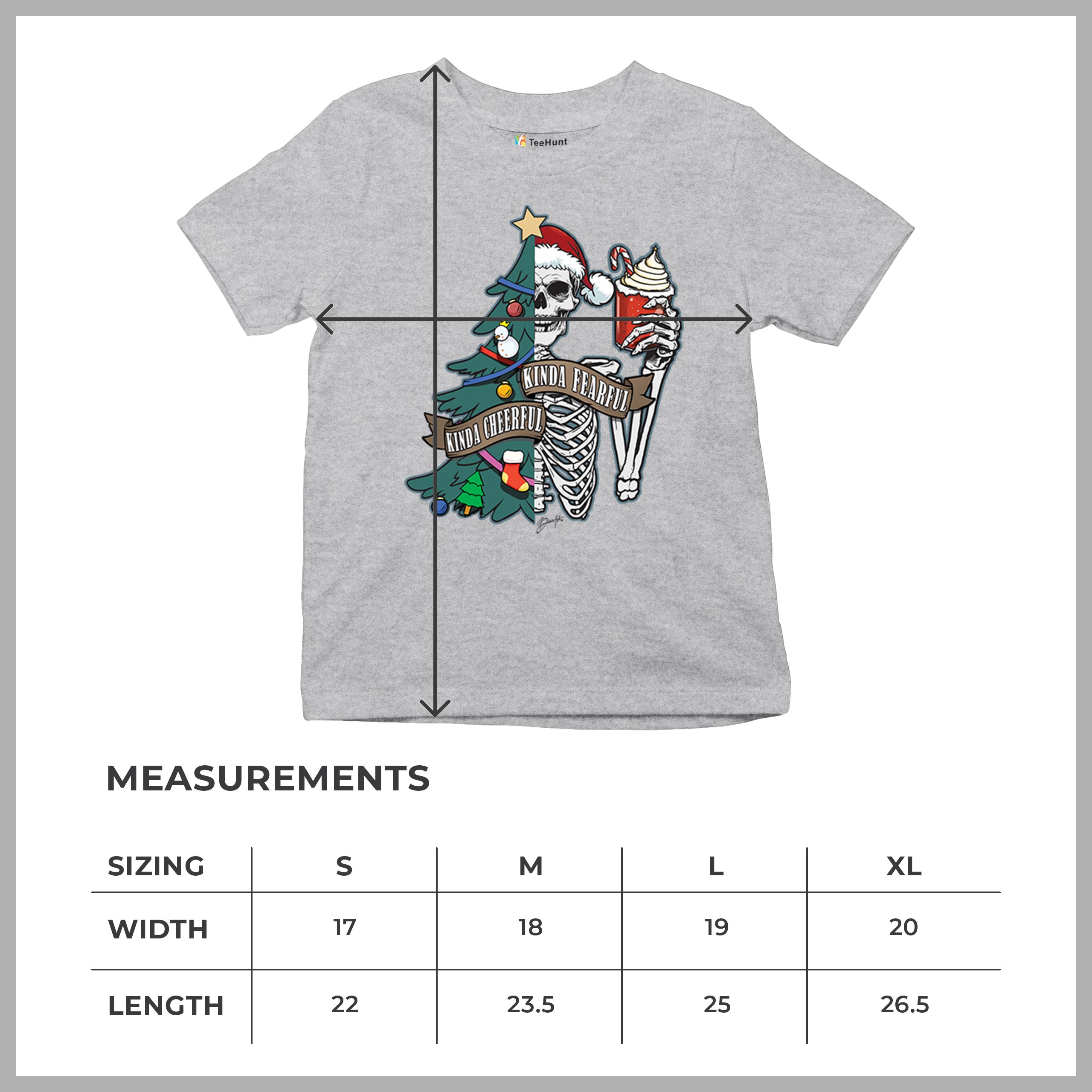 Kinda Cheerful Kind of Fearful Youth T-shirt Christmas Santa Dead Inside Kids - Picture 15 of 50