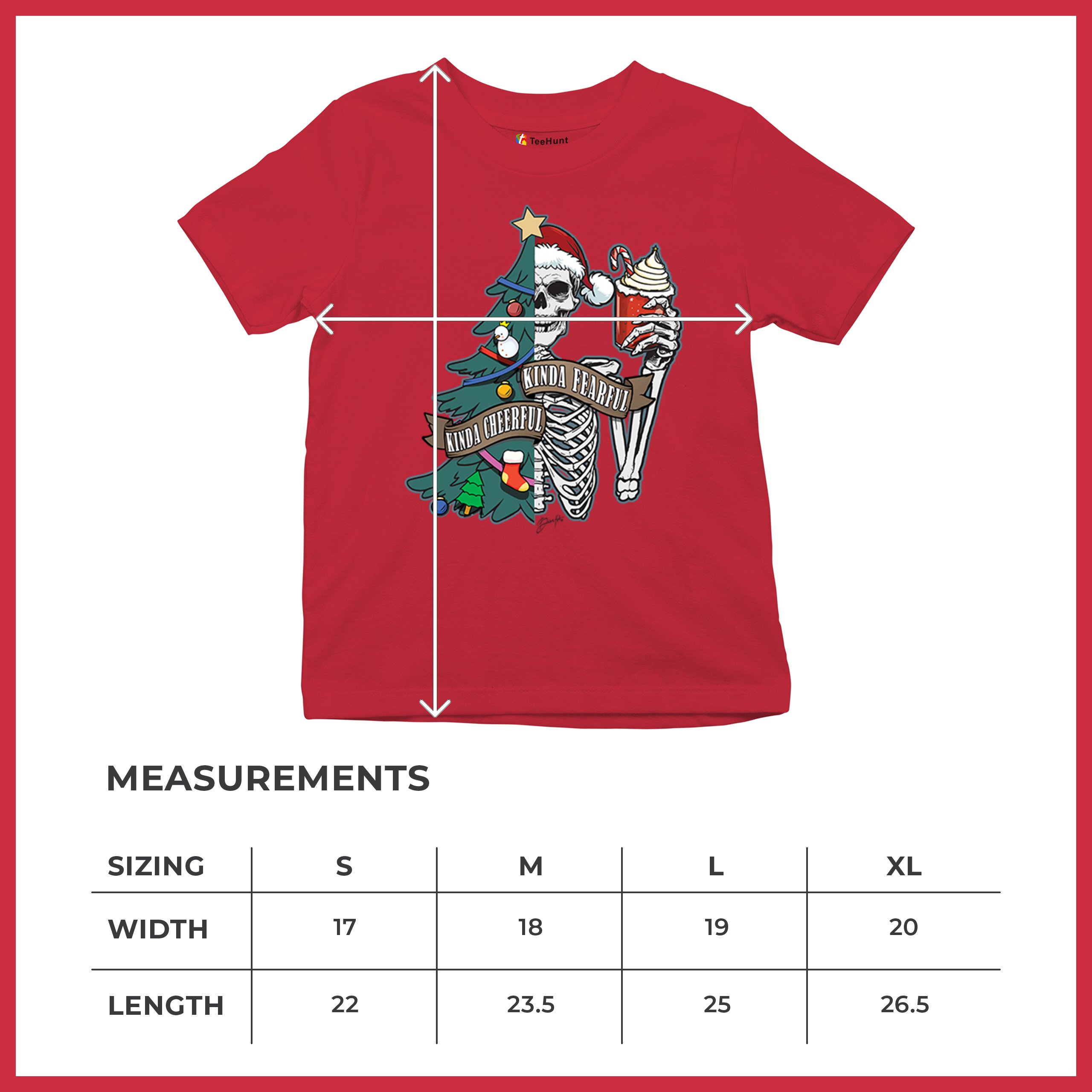 Kinda Cheerful Kind of Fearful Youth T-shirt Christmas Santa Dead Inside Kids - Picture 22 of 50