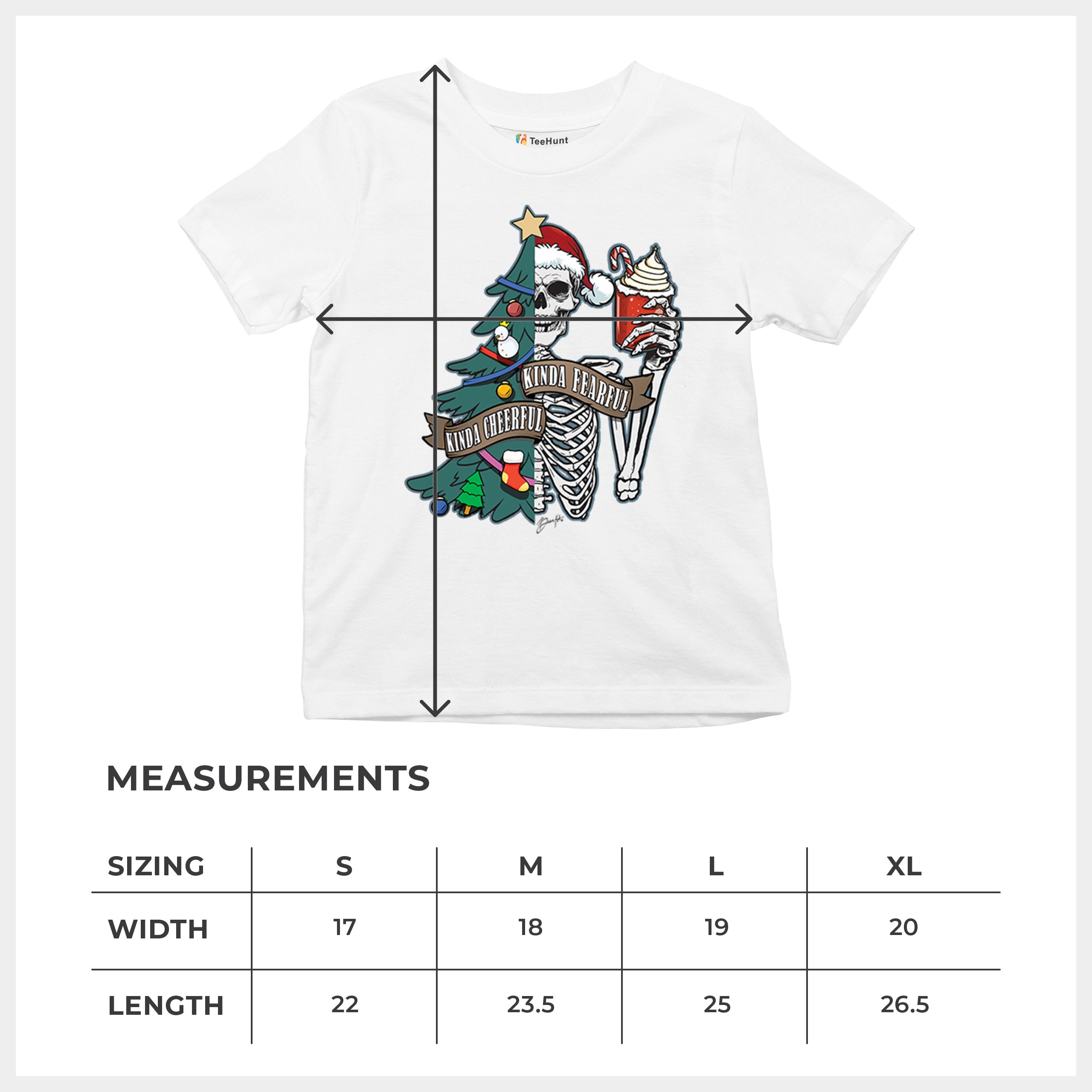 Kinda Cheerful Kind of Fearful Youth T-shirt Christmas Santa Dead Inside Kids - Picture 29 of 50