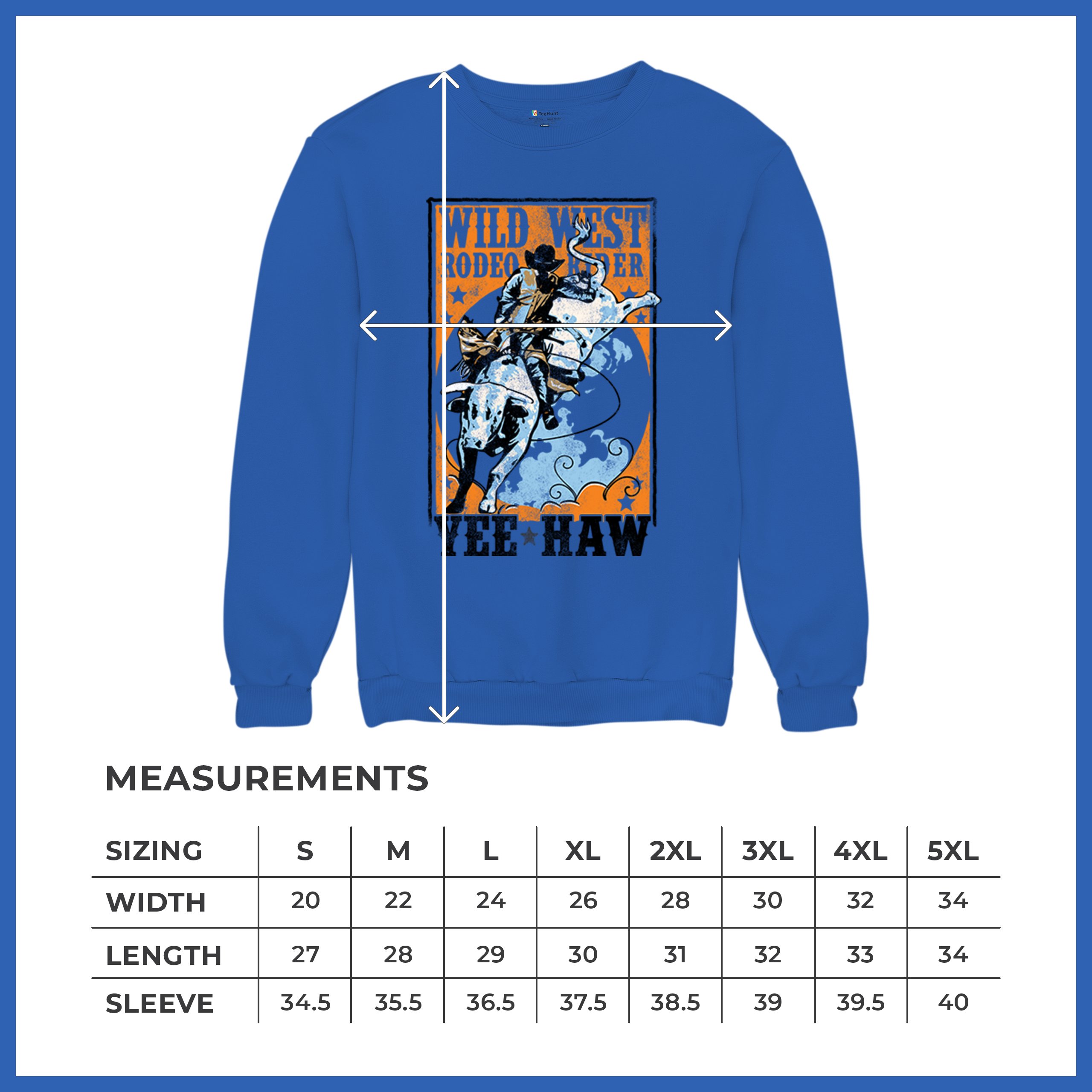 Wild West Rodeo Rider Sweatshirt Bull Riding Cowboy Ranch Country Crewneck - Picture 43 of 43