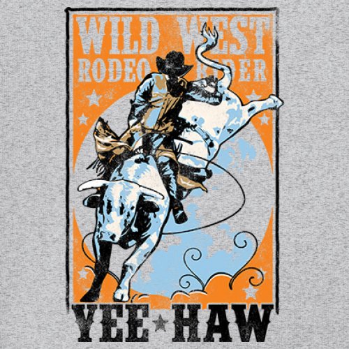 Wild West Rodeo Rider Sweatshirt Bull Riding Cowboy Ranch Country Crewneck - Picture 4 of 43