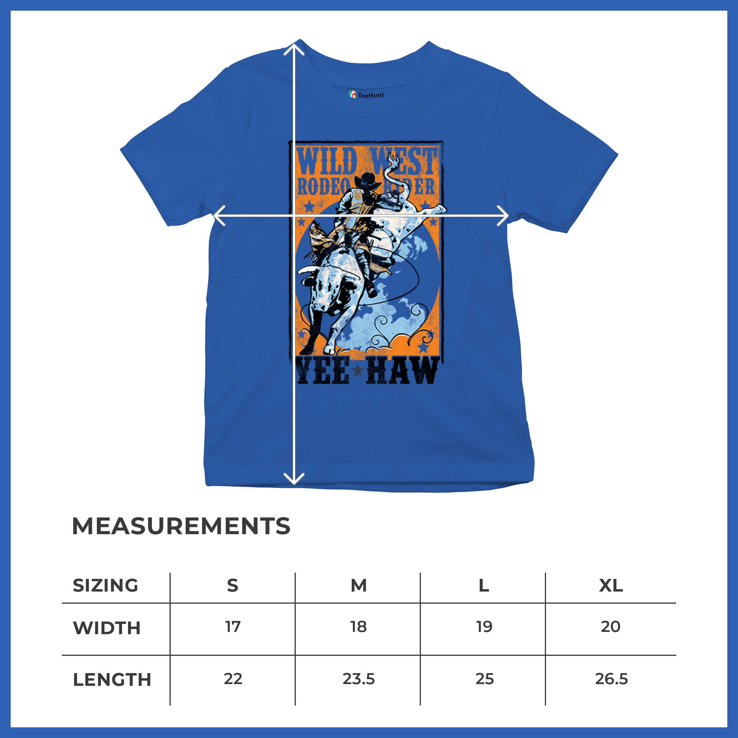 Wild West Rodeo Rider Youth T-shirt Bull Riding Cowboy Ranch Country Kids - Picture 36 of 43