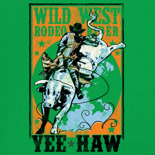 Wild West Rodeo Rider Youth T-shirt Bull Riding Cowboy Ranch Country Kids - Picture 25 of 43