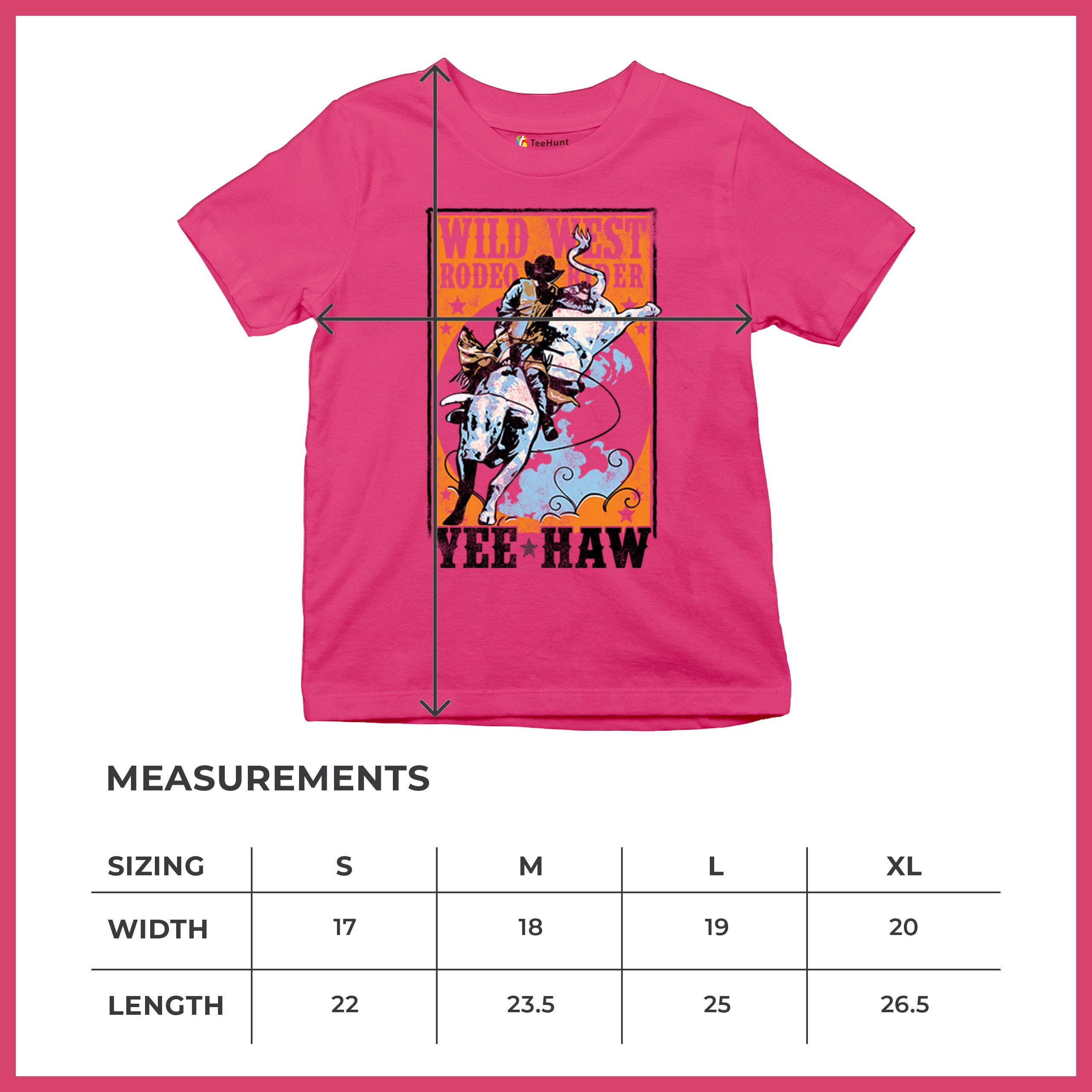Wild West Rodeo Rider Youth T-shirt Bull Riding Cowboy Ranch Country Kids - Picture 43 of 43