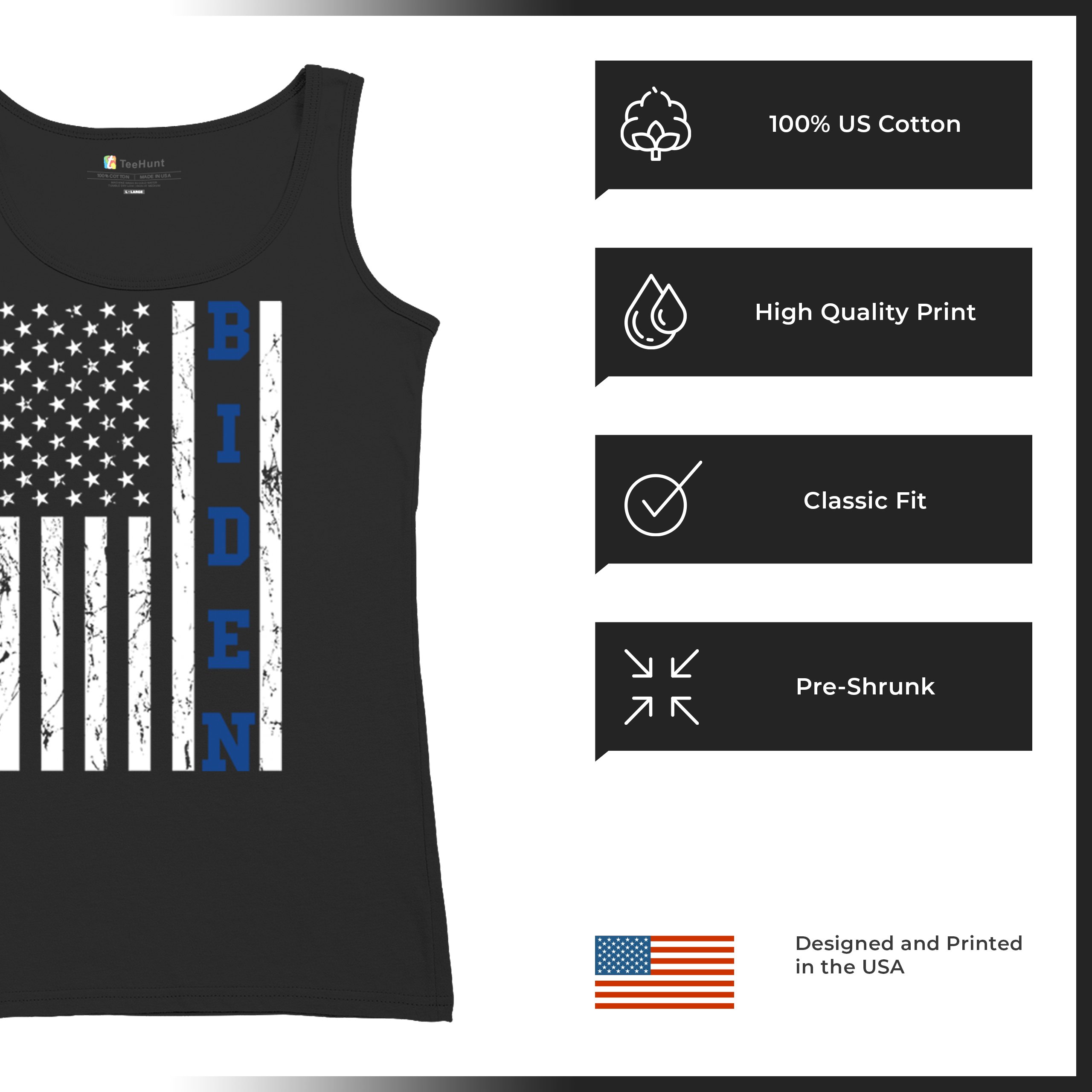 Joe Biden Flag 2024 Women's Tank Top Democrats President Political - Picture 7 of 29