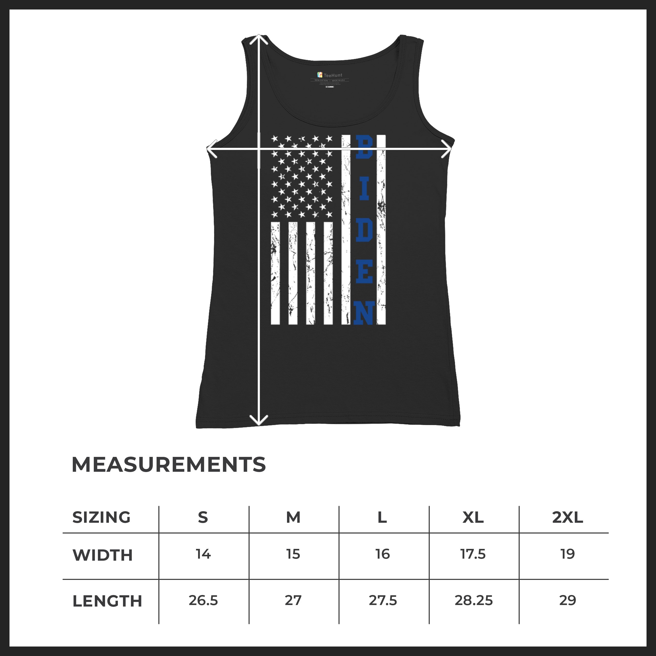 Joe Biden Flag 2024 Women's Tank Top Democrats President Political - Picture 8 of 29