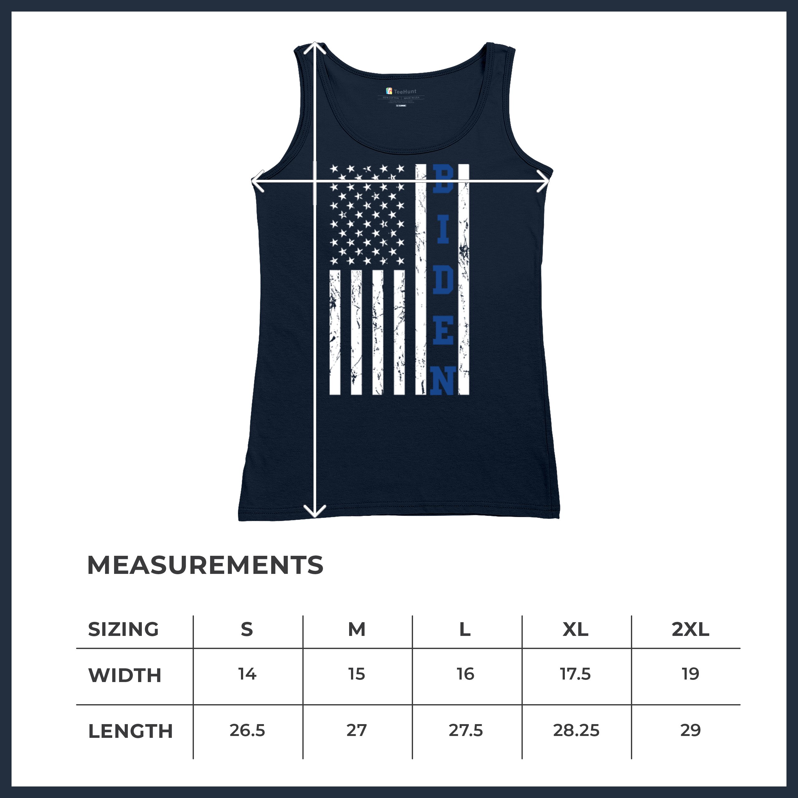 Joe Biden Flag 2024 Women's Tank Top Democrats President Political - Picture 22 of 29