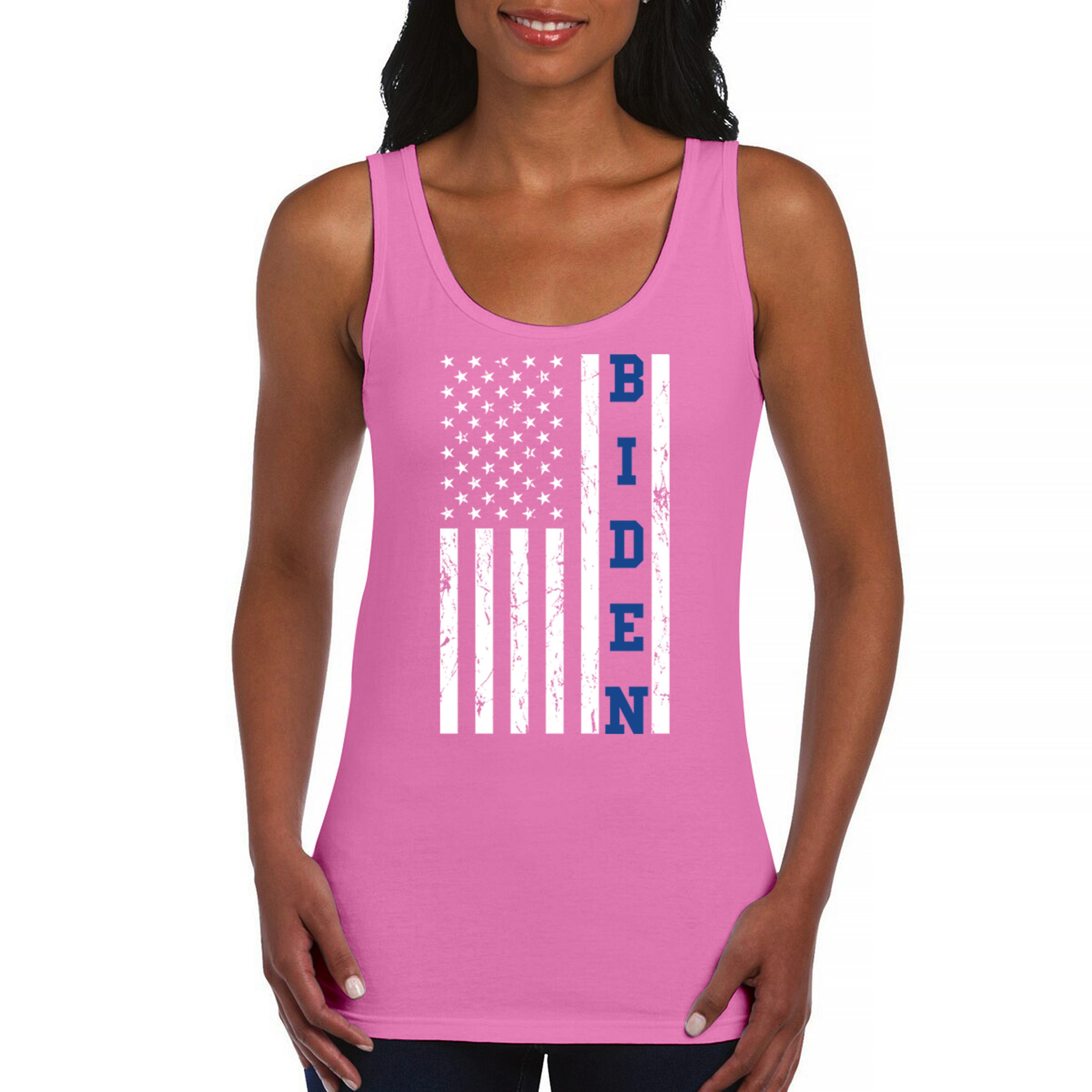 Joe Biden Flag 2024 Women's Tank Top Democrats President Political - Picture 23 of 29