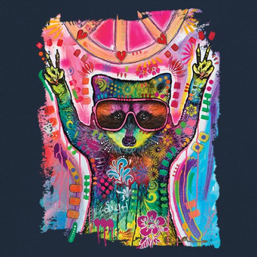 Dean Russo Cosmic Trash Panda Women's Tank Top Funny Weird Hippie - Picture 25 of 36