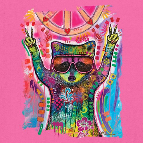 Dean Russo Cosmic Trash Panda Women's Tank Top Funny Weird Hippie - Picture 32 of 36