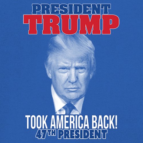 President Trump Took America Back 47 President T-Shirt MAGA Fight Women's Tee - Picture 18 of 29