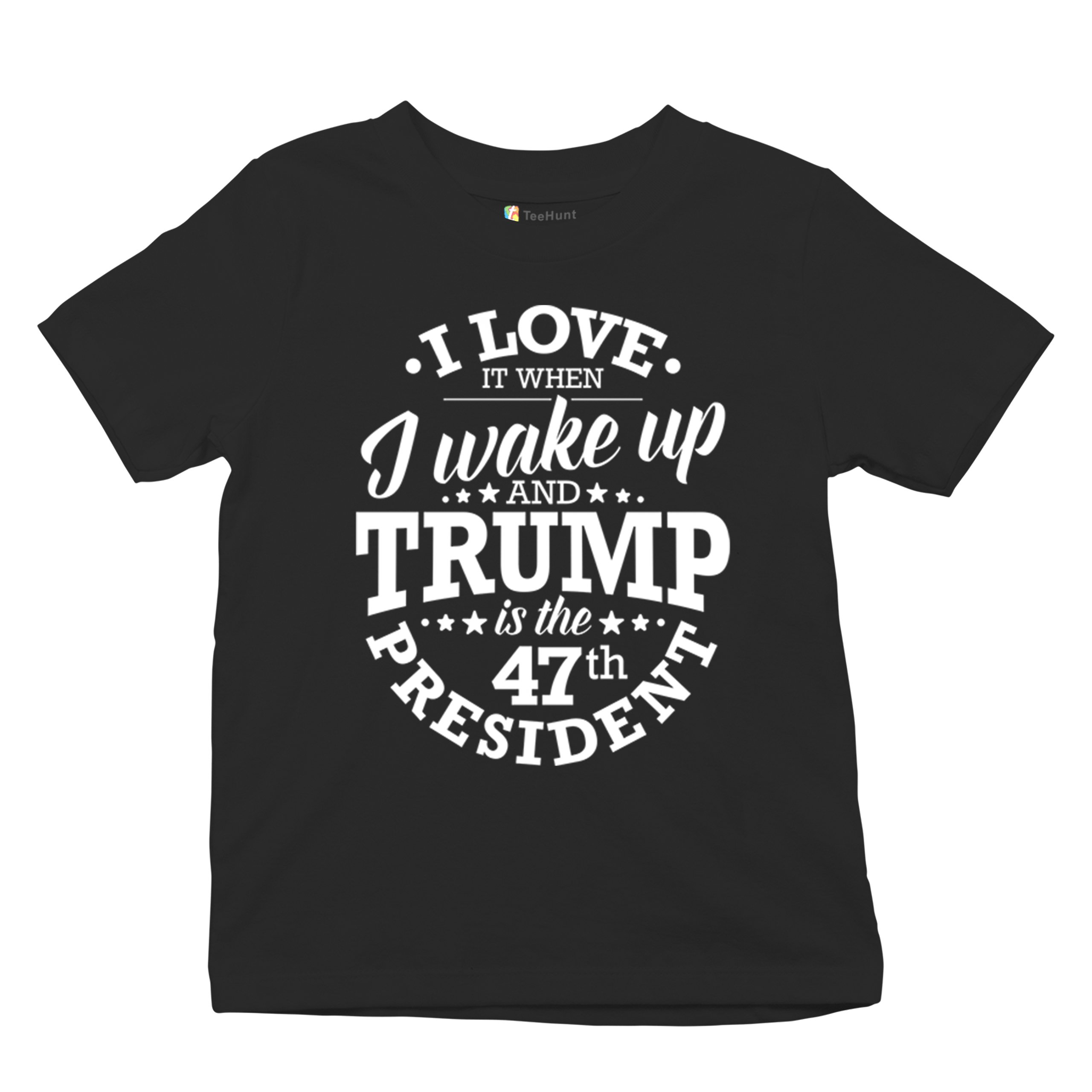 I Love to Wake Up And Trump is the 47th President Youth T-shirt MAGA Red Kids - Picture 13 of 43
