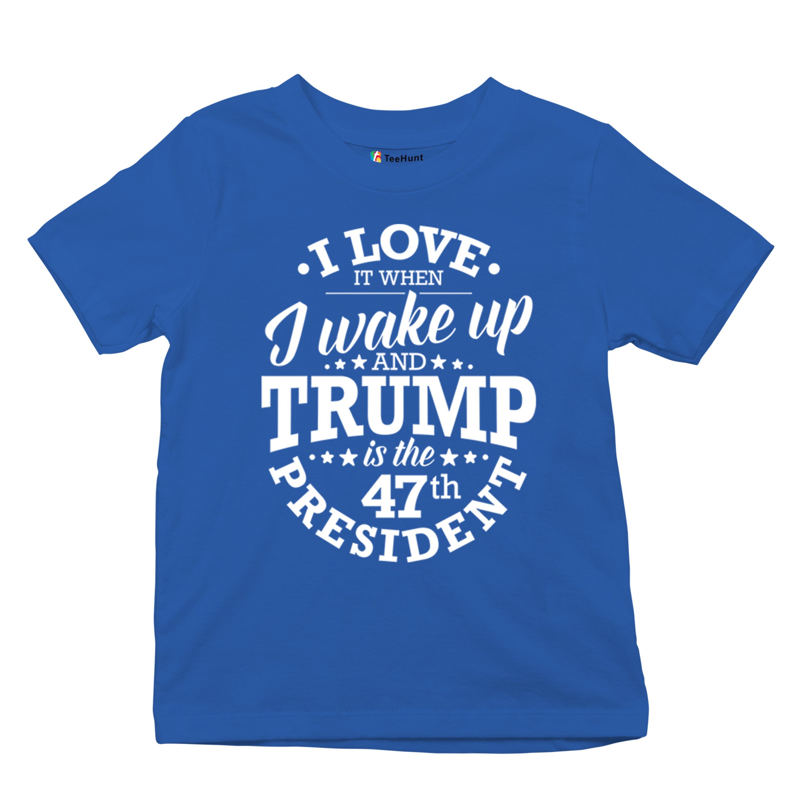I Love to Wake Up And Trump is the 47th President Youth T-shirt MAGA Red Kids - Picture 34 of 43