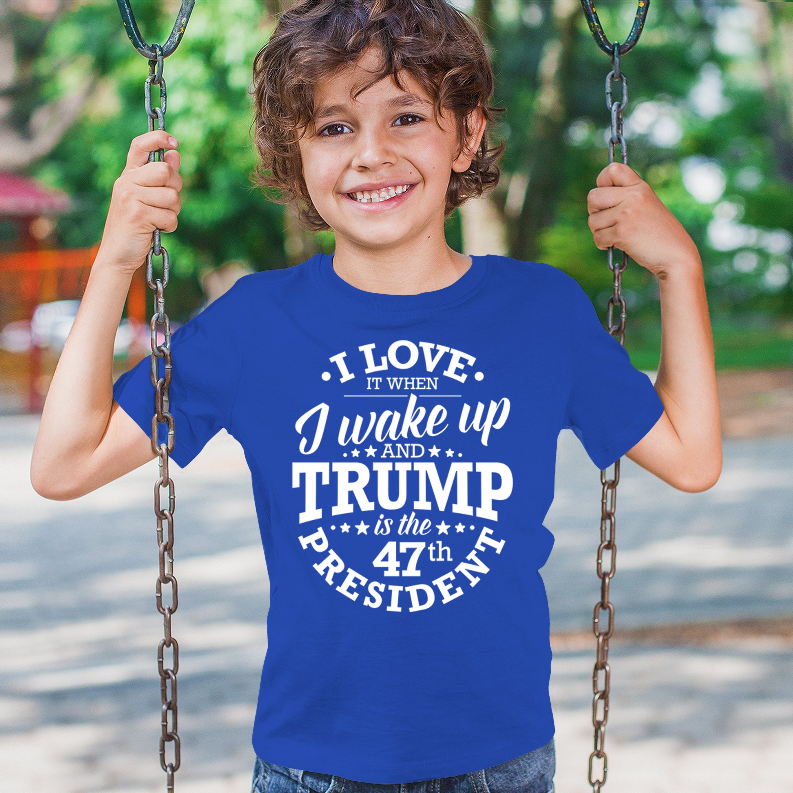 I Love to Wake Up And Trump is the 47th President Youth T-shirt MAGA Red Kids - Picture 33 of 43