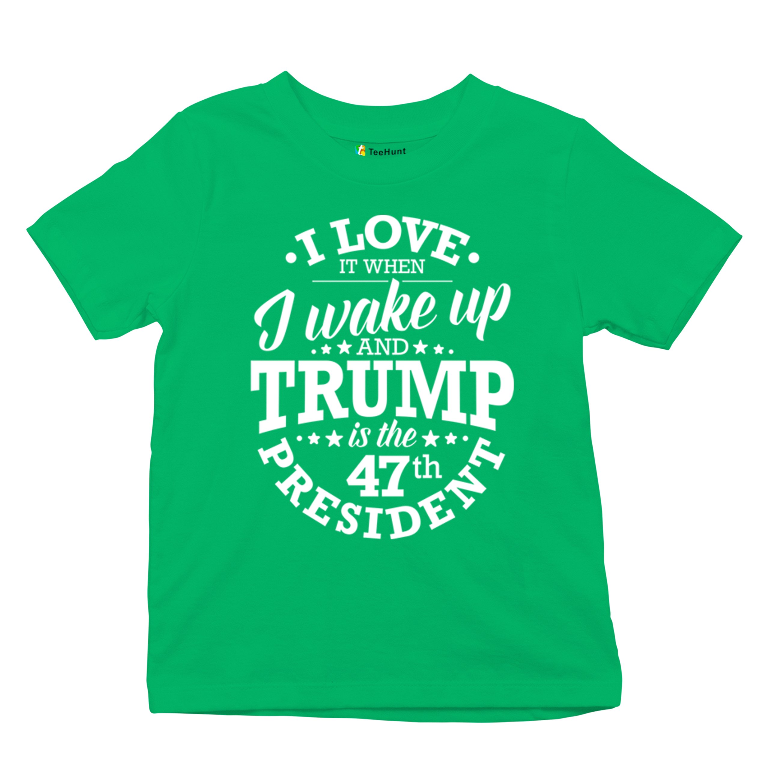I Love to Wake Up And Trump is the 47th President Youth T-shirt MAGA Red Kids - Picture 27 of 43