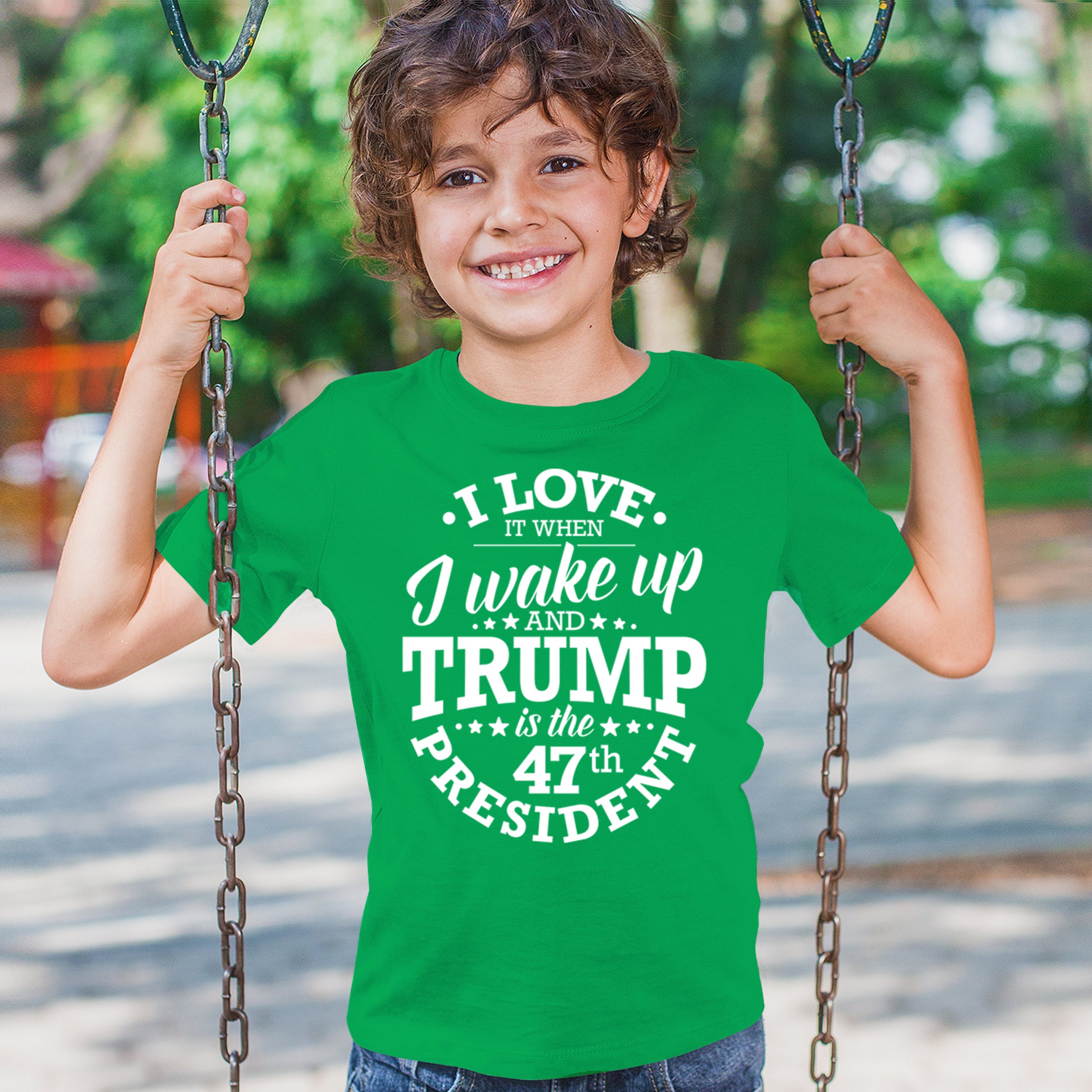 I Love to Wake Up And Trump is the 47th President Youth T-shirt MAGA Red Kids - Picture 26 of 43
