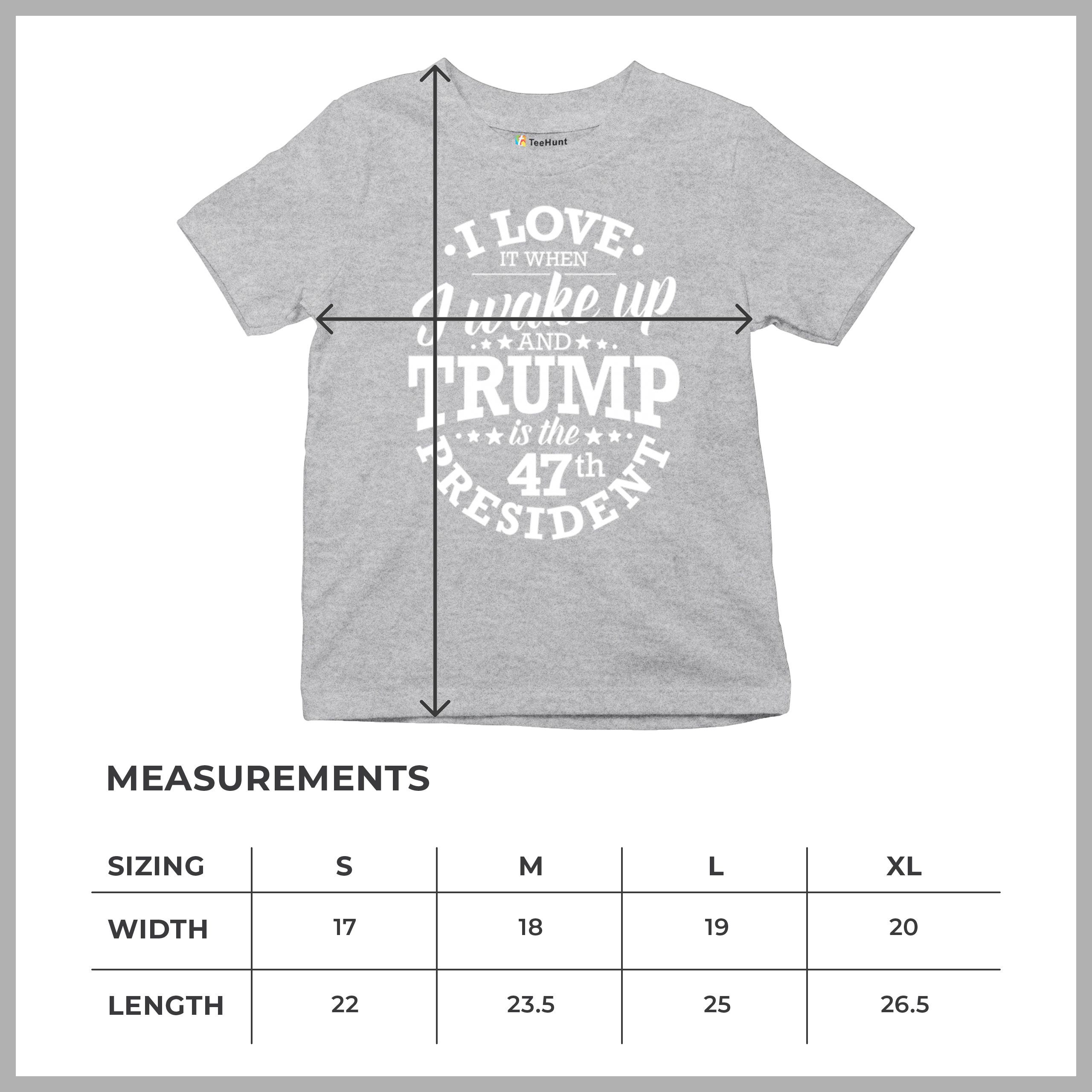 I Love to Wake Up And Trump is the 47th President Youth T-shirt MAGA Red Kids - Picture 22 of 43