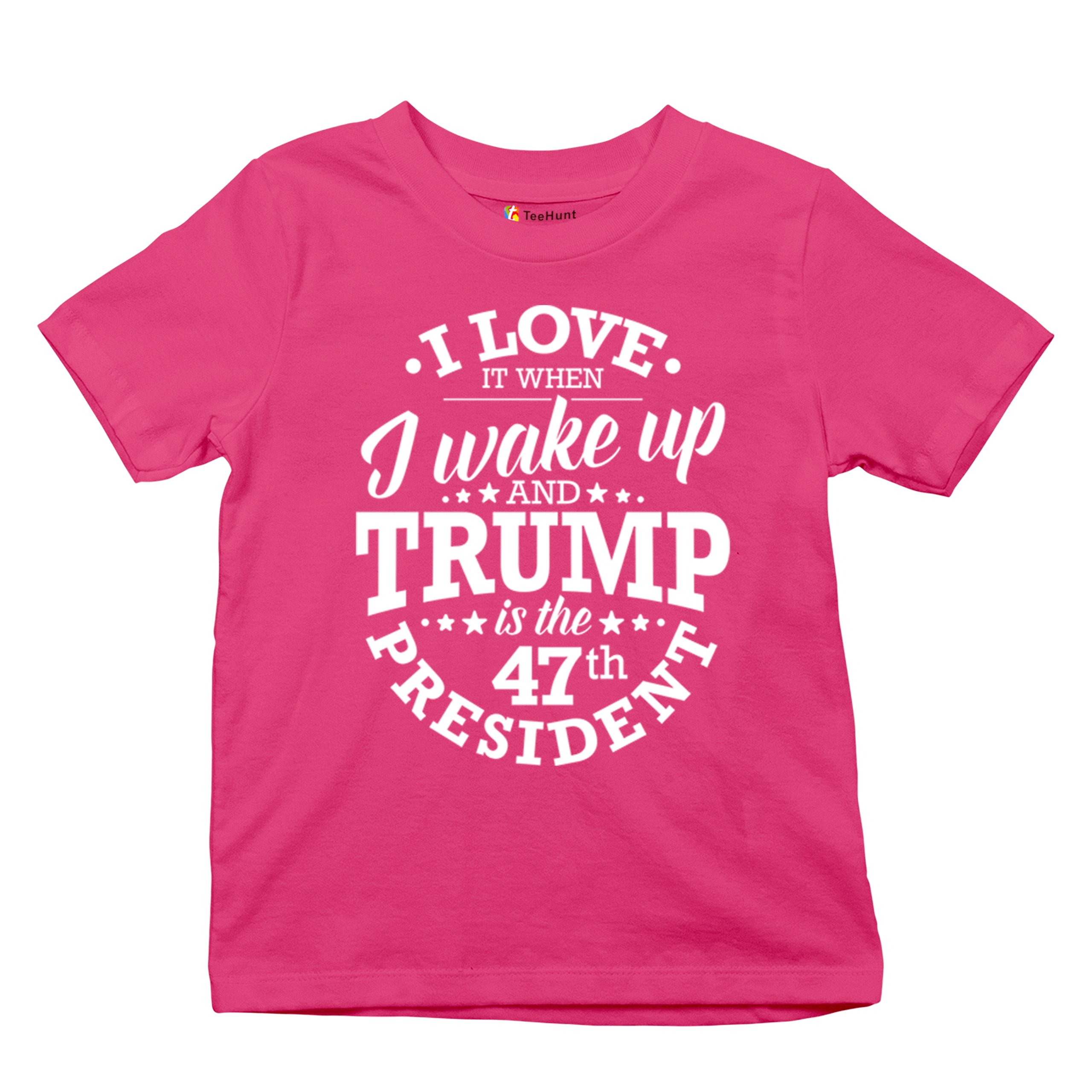 I Love to Wake Up And Trump is the 47th President Youth T-shirt MAGA Red Kids - Picture 41 of 43