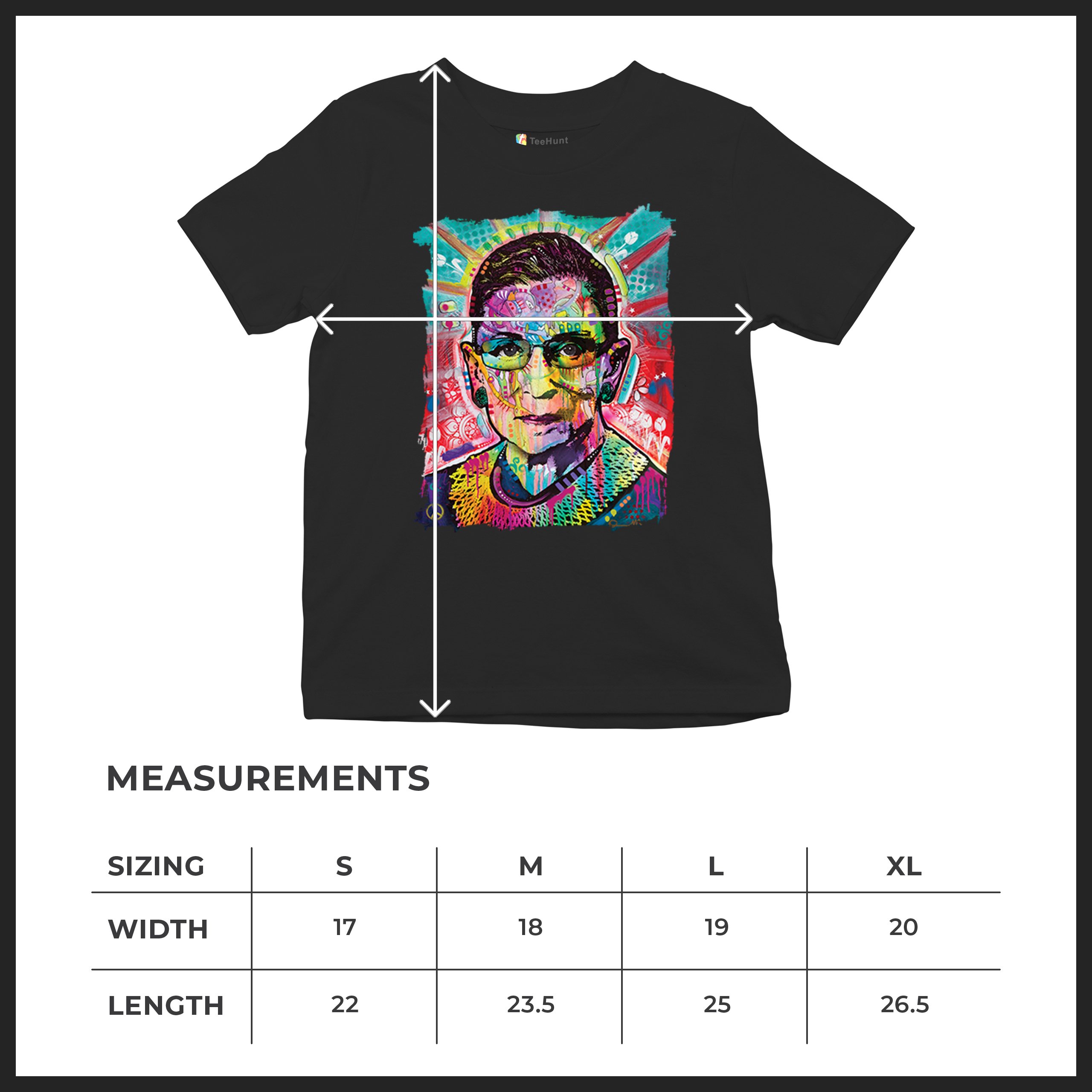 Dean Russo Ruth Bader Ginsburg Youth T-shirt Pop Culture Icon RBG Kids - Picture 8 of 50